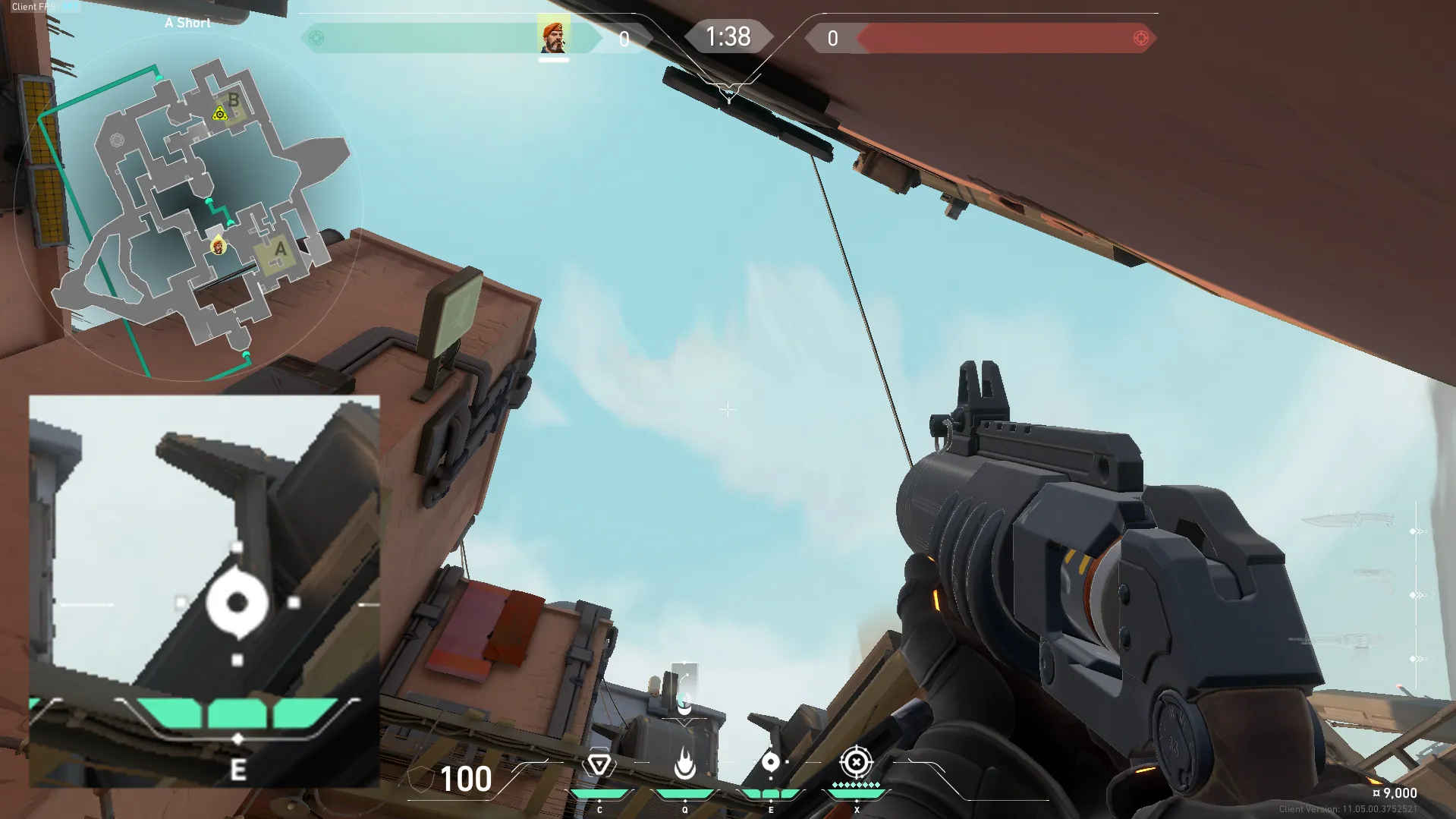 Brimstone Incendiary on Bind Attack Site B — step 2 of 3: Aim — line up the shot