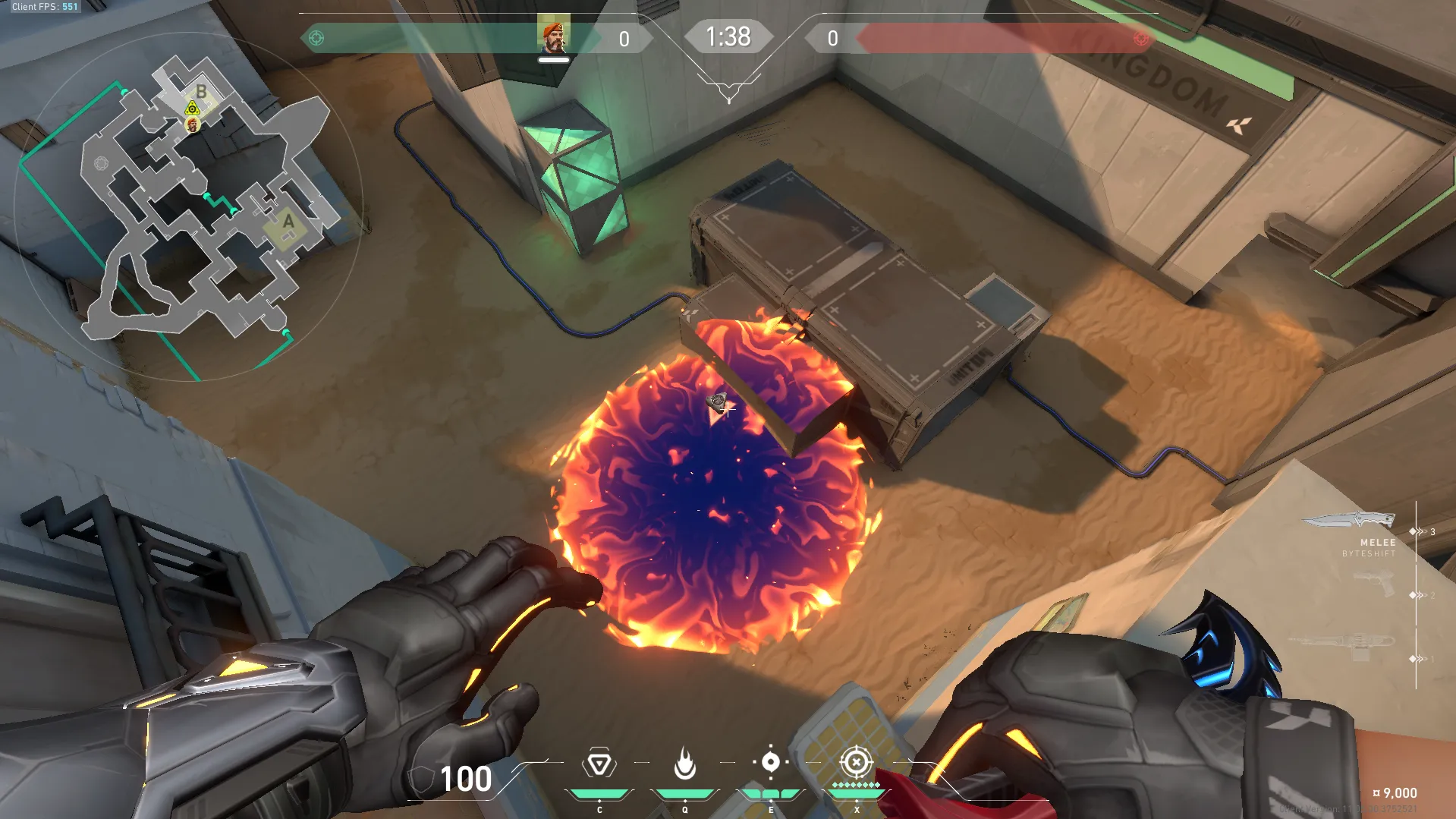 Brimstone Incendiary on Bind Attack Site B — step 3 of 3: Result