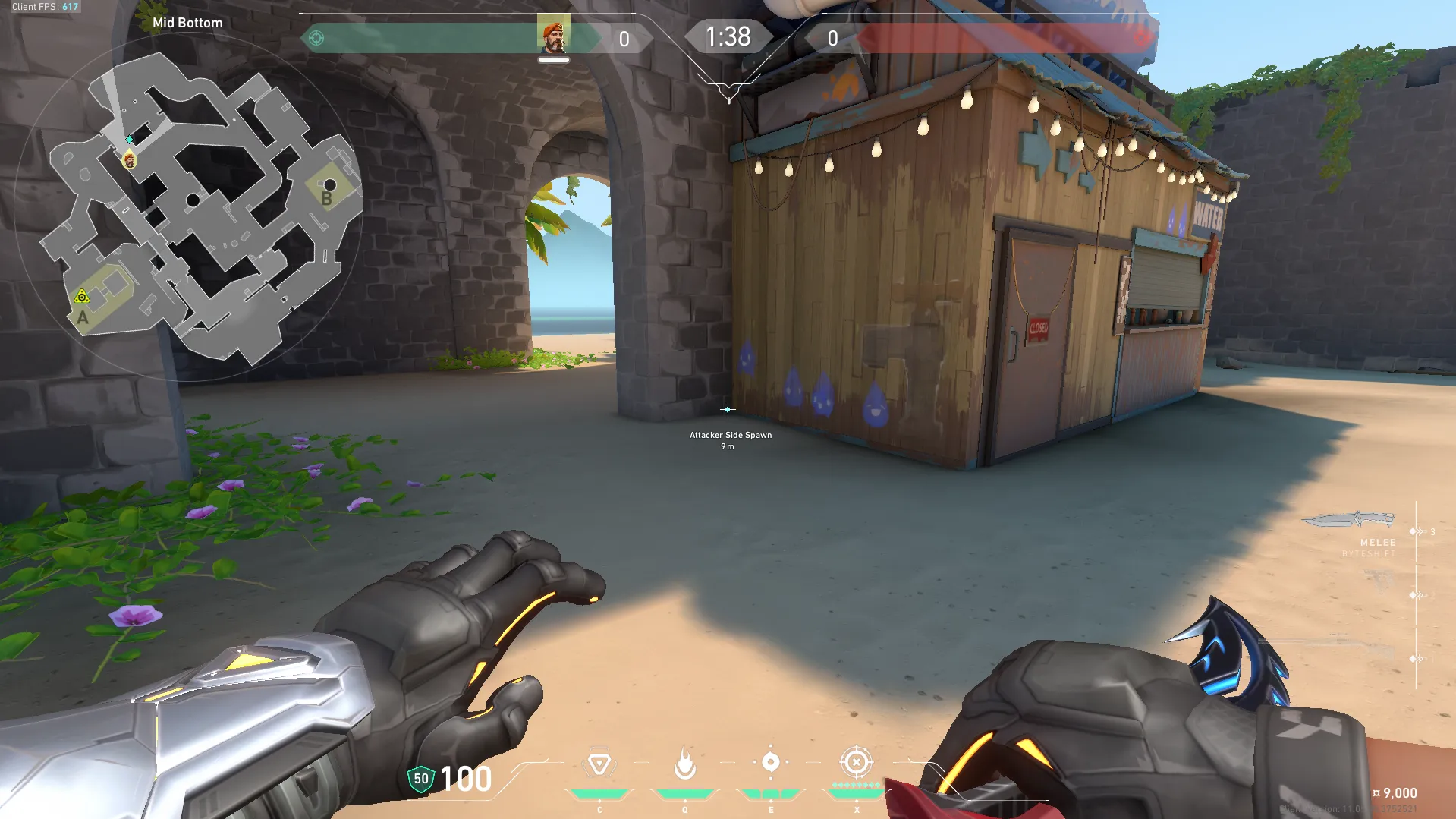 Brimstone Incendiary on Breeze Attack Site A — step 1 of 3: Position — where to stand