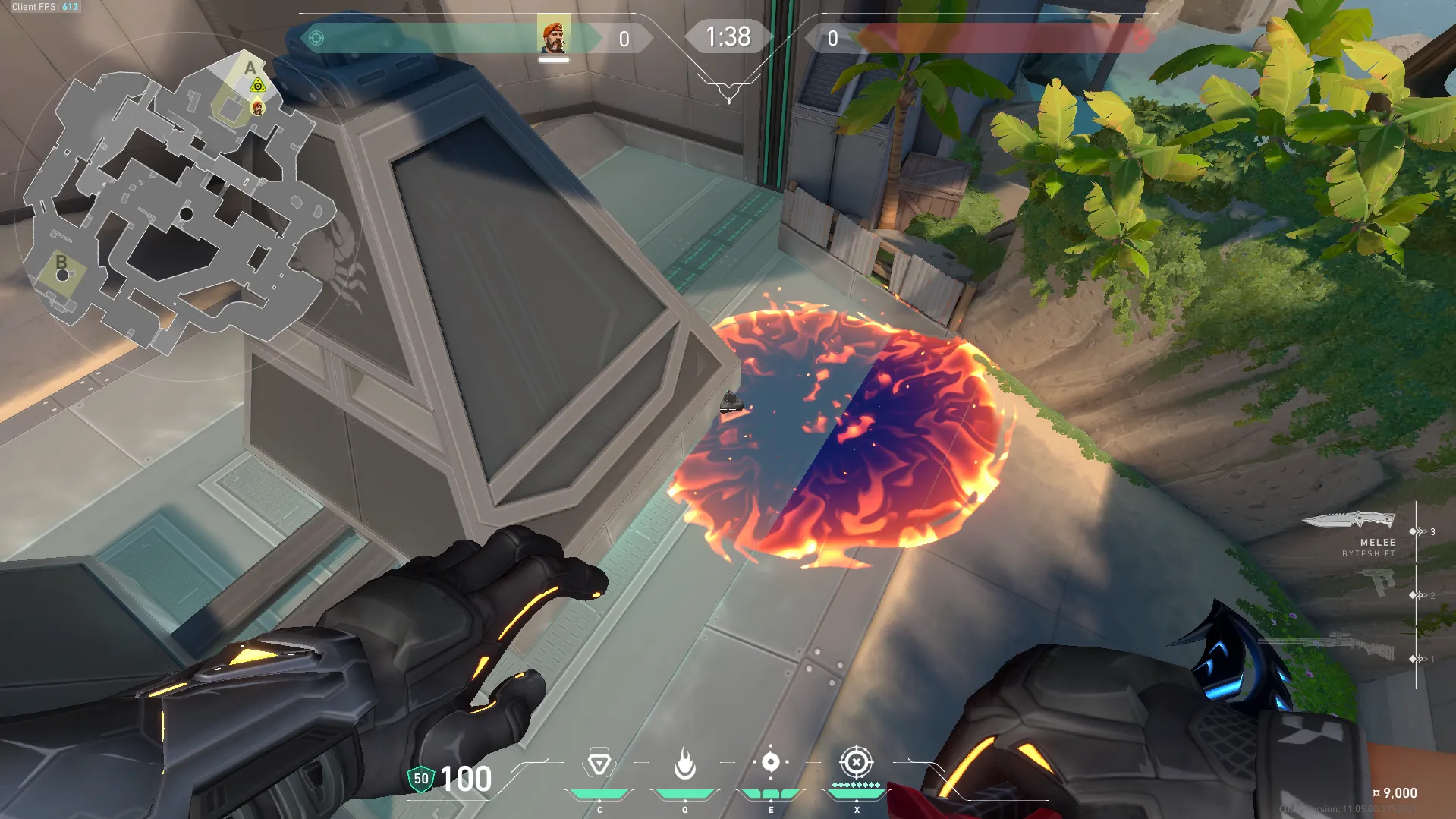 Brimstone Incendiary on Breeze Attack Site A — step 3 of 3: Result