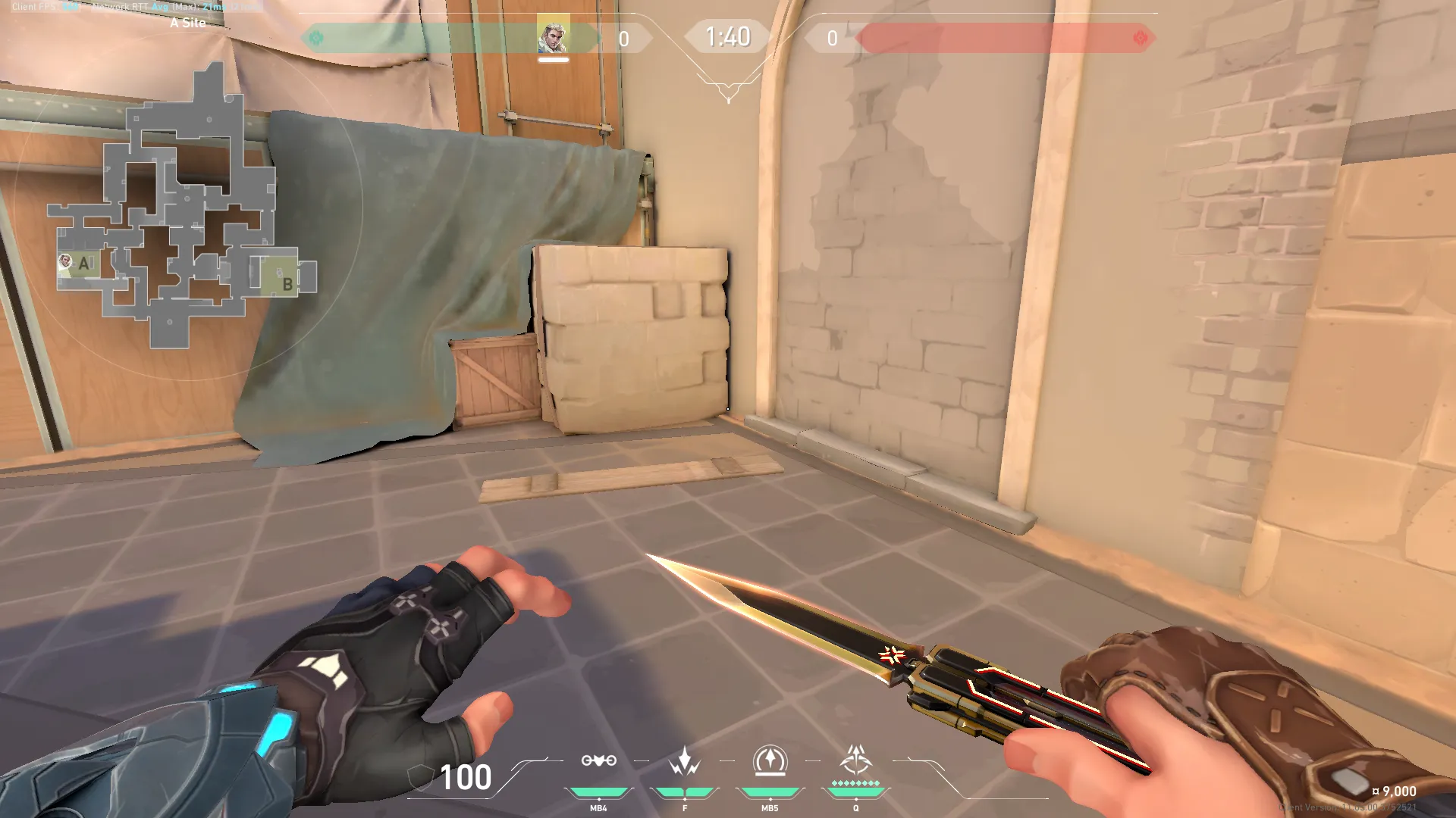 Sova Recon Bolt on Ascent Defense Site A — step 1 of 3: Position — where to stand