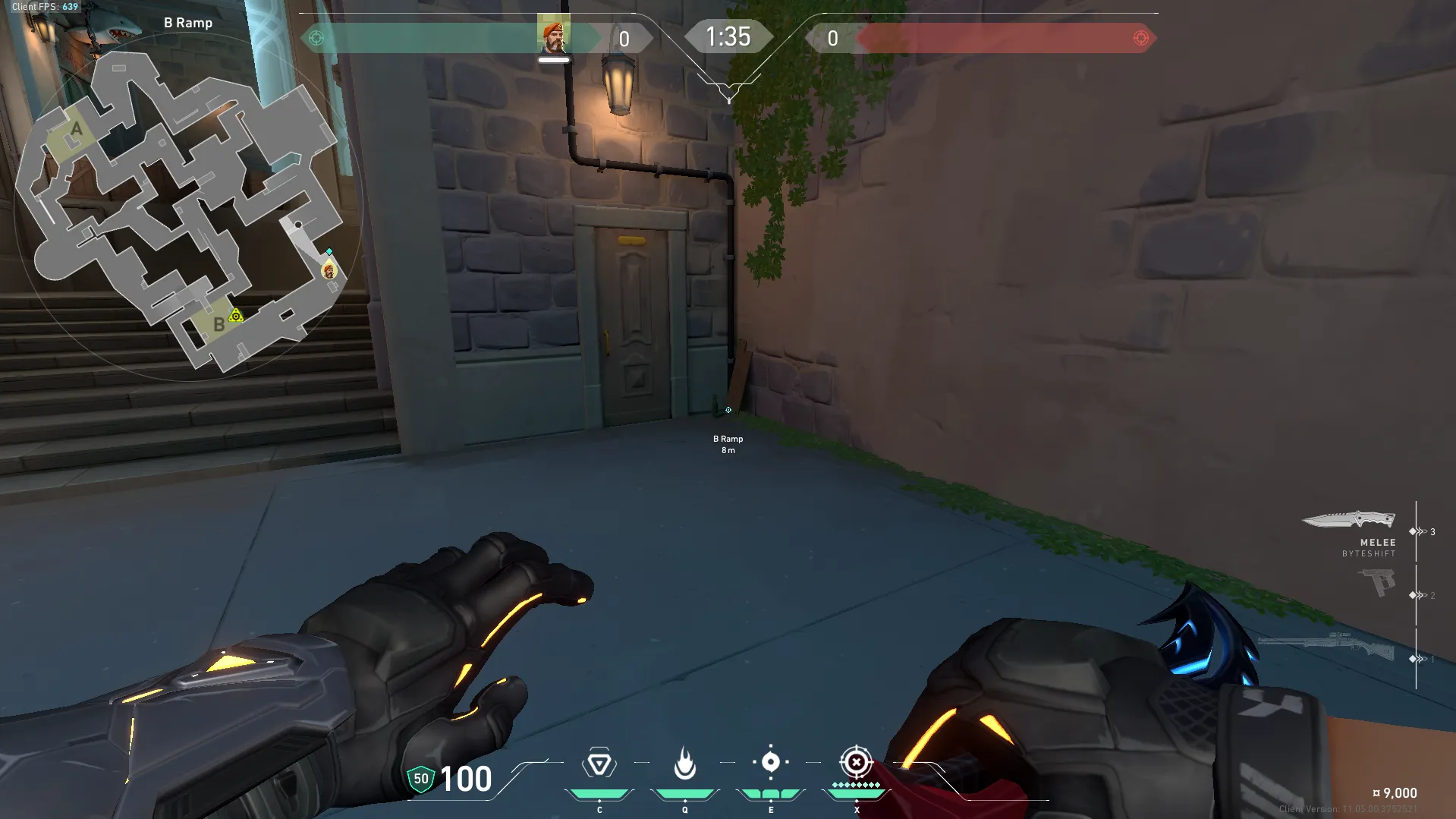B Ramp to B Secondary Stall Defuse — Brimstone lineup on Pearl
