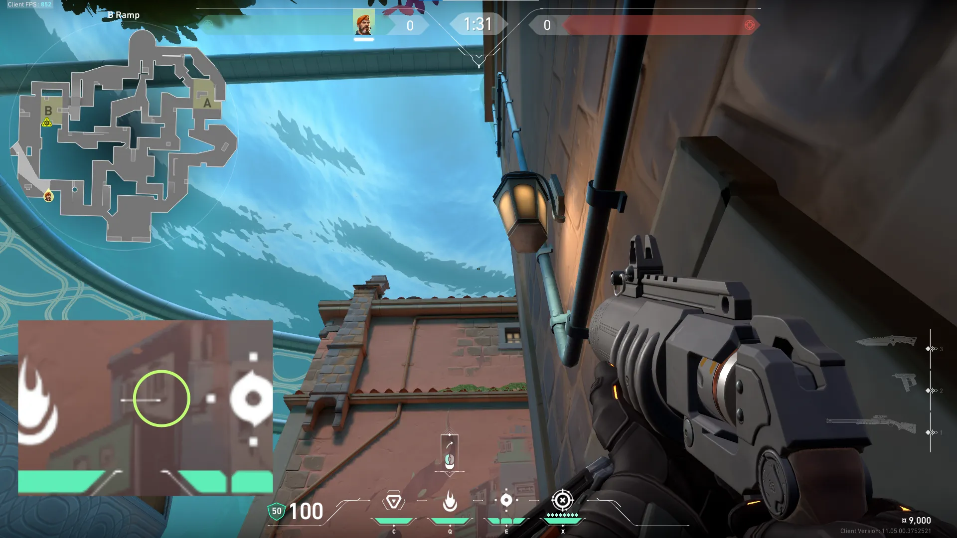 Brimstone Incendiary on Pearl Attack Site B — step 2 of 3: Aim — line up the shot