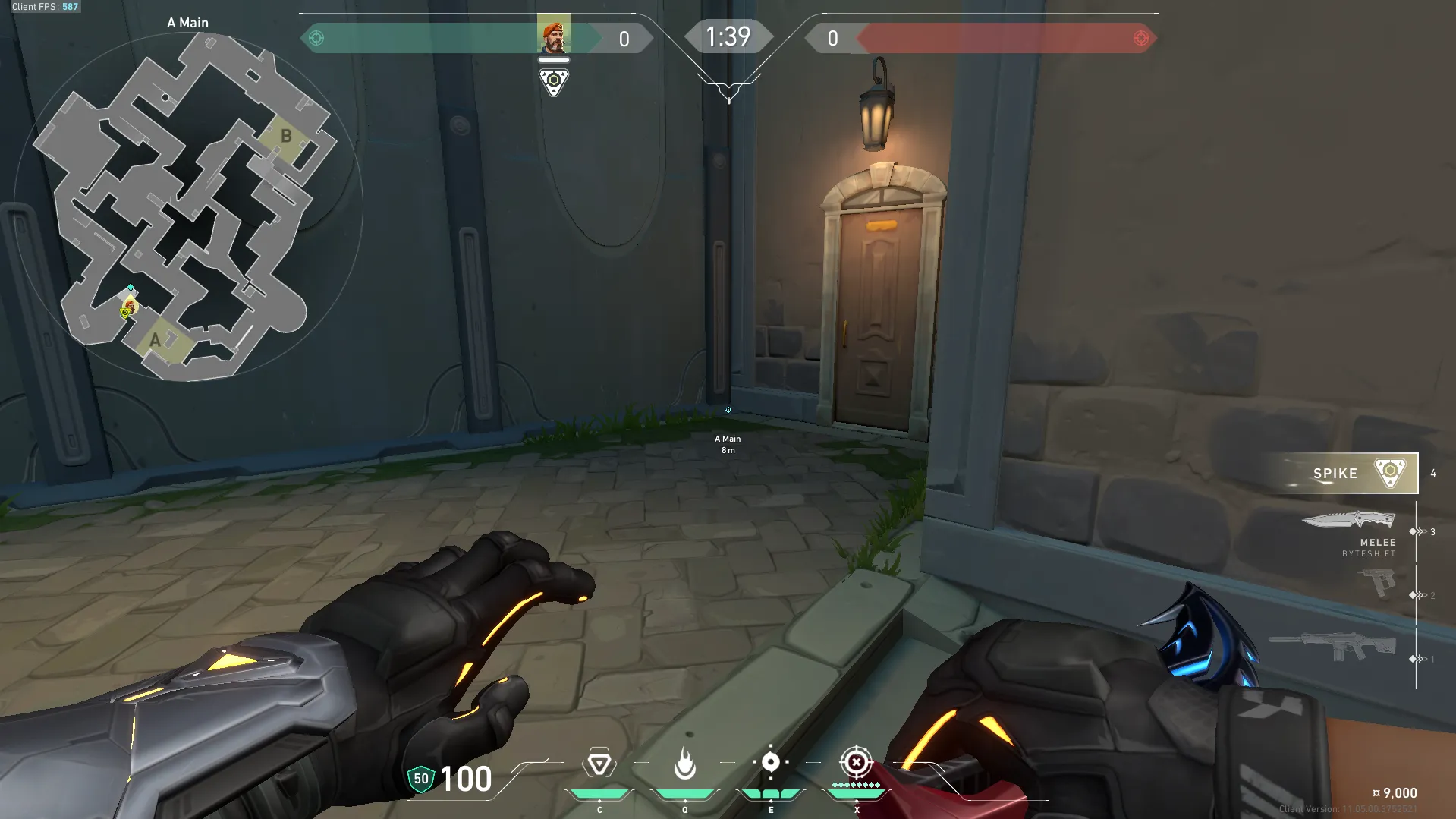 Brimstone Incendiary on Pearl Attack Site A — step 1 of 3: Position — where to stand