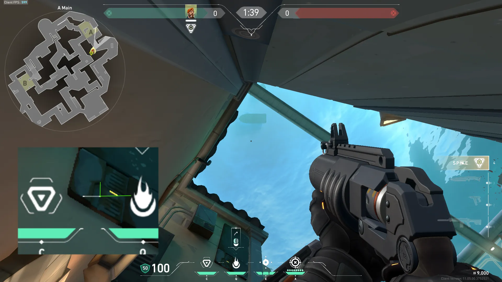 Brimstone Incendiary on Pearl Attack Site A — step 2 of 3: Aim — line up the shot