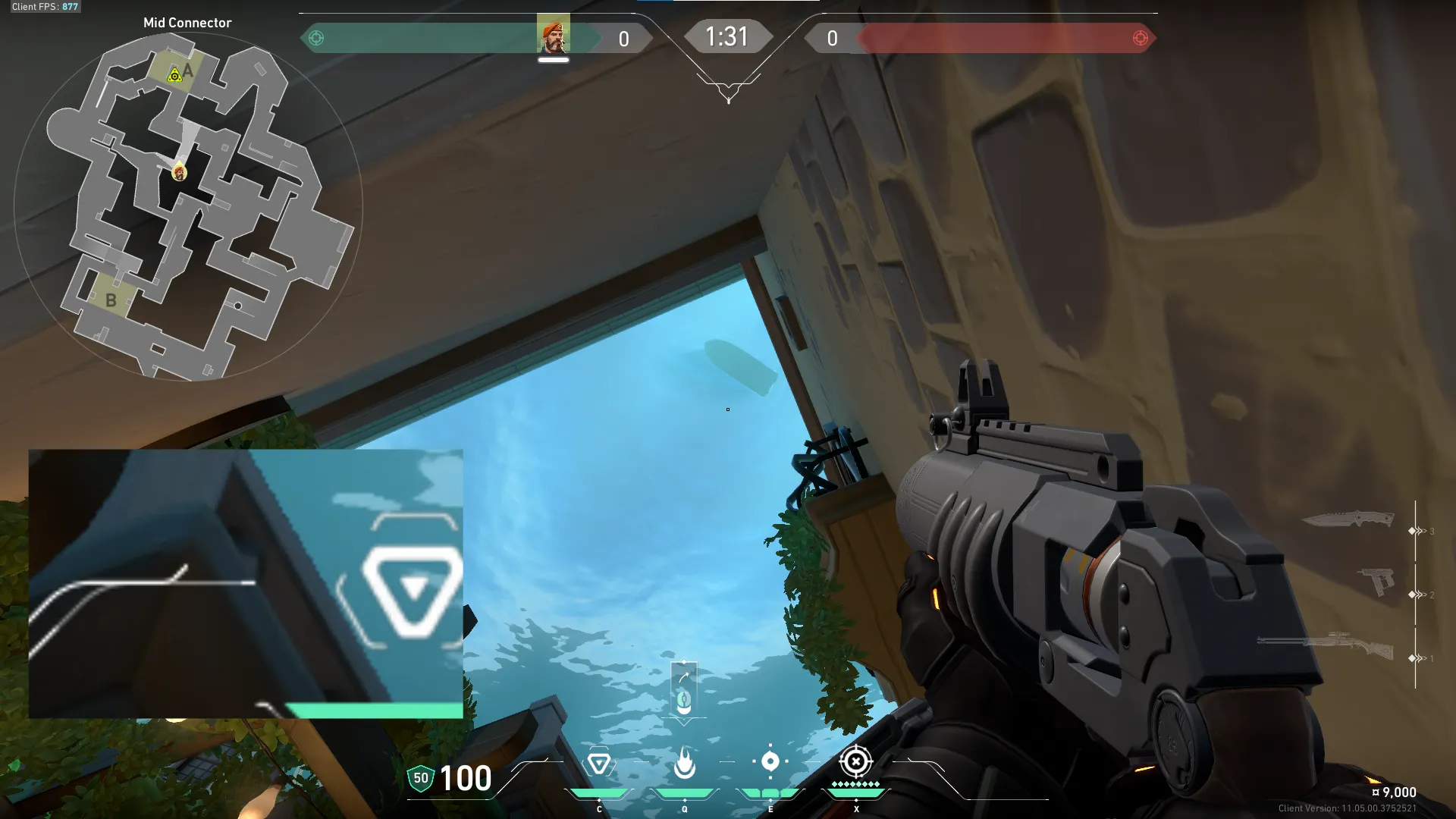 Brimstone Incendiary on Pearl Attack Site A — step 2 of 3: Aim — line up the shot