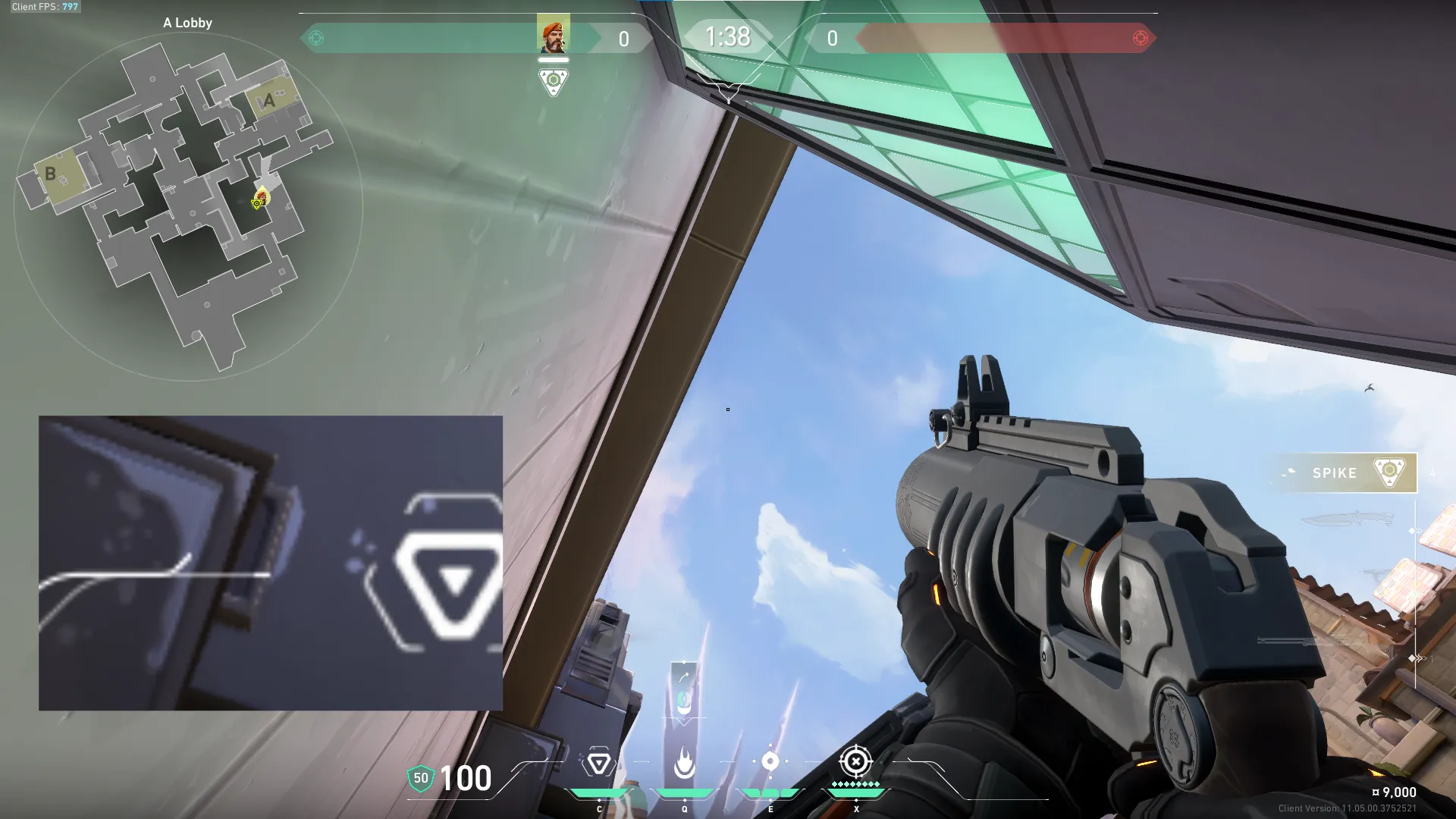 Brimstone Incendiary on Ascent Attack Site A — step 2 of 3: Aim — line up the shot