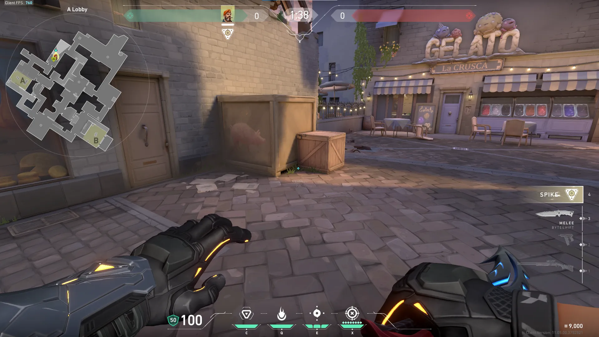 Brimstone Incendiary on Ascent Attack Site A — step 1 of 3: Position — where to stand