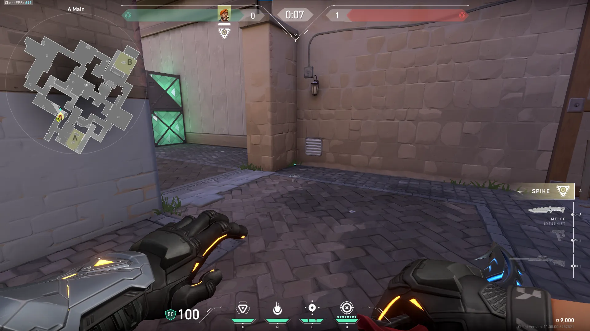 Brimstone Incendiary on Ascent Attack Site A — step 1 of 3: Position — where to stand