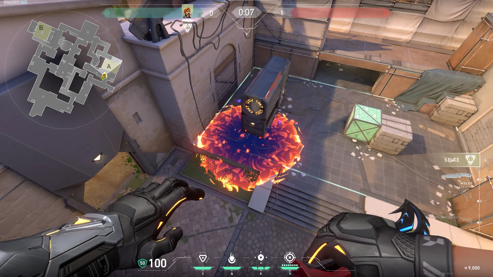 Brimstone Incendiary on Ascent Attack Site A — step 3 of 3: Result