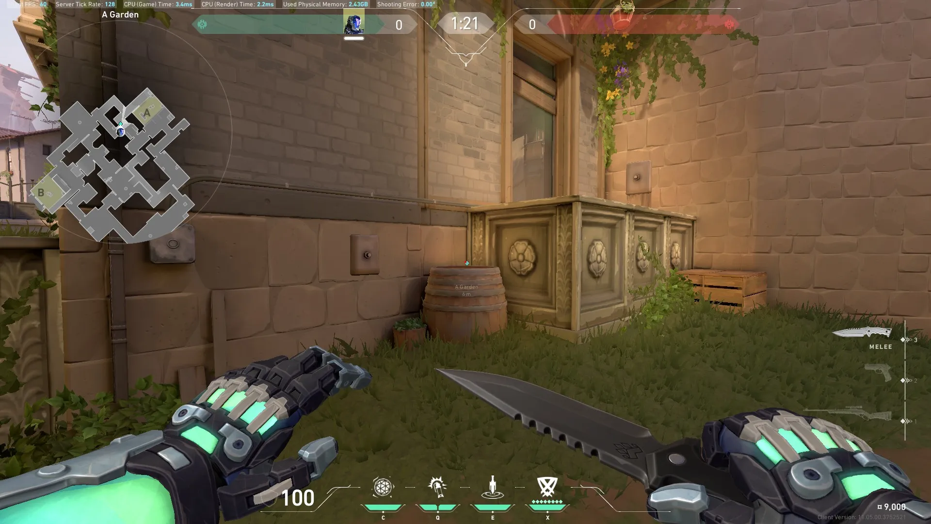 KAY/O Zero_Point on Ascent Defense Site A — step 1 of 3: Position — where to stand