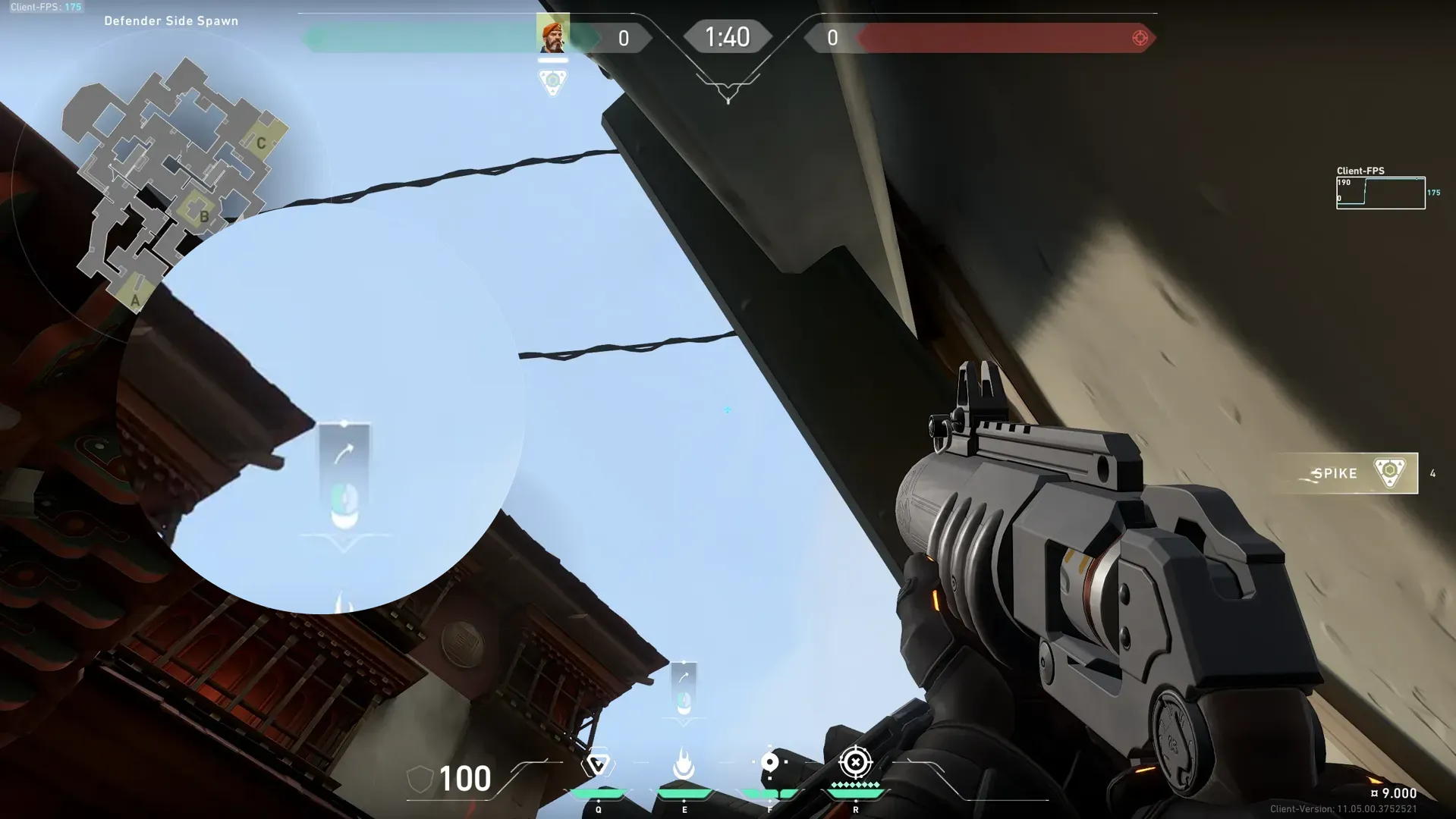 Brimstone Incendiary on Haven Attack Site C — step 2 of 3: Aim — line up the shot