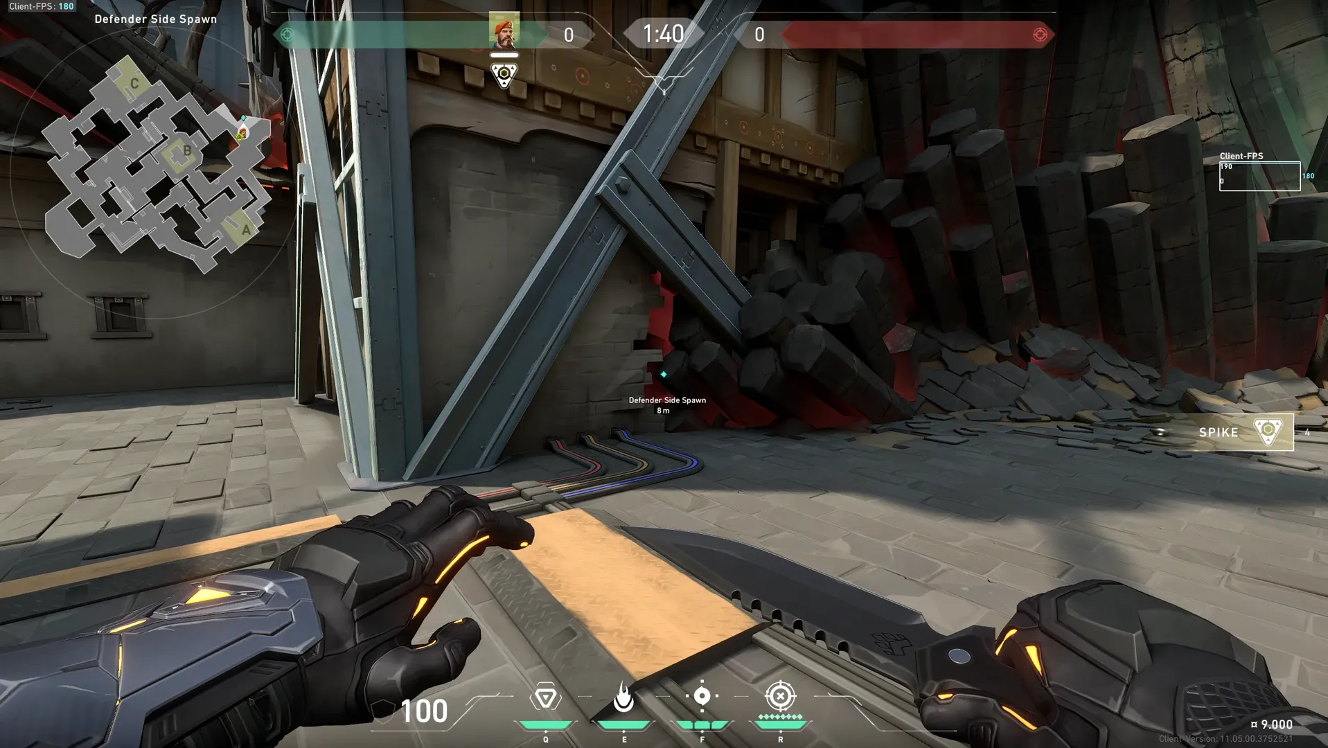 Brimstone Incendiary on Haven Attack Site A — step 1 of 3: Position — where to stand