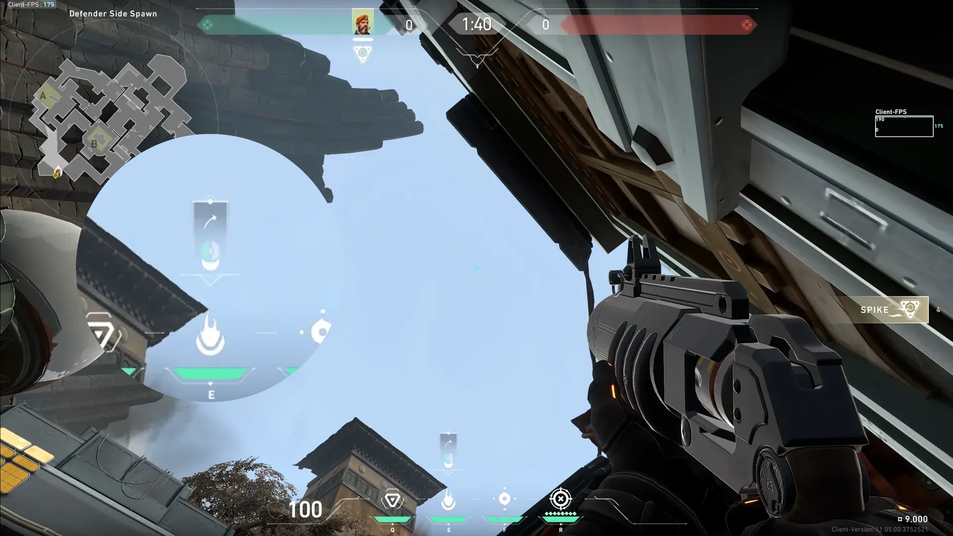 Brimstone Incendiary on Haven Attack Site A — step 2 of 3: Aim — line up the shot