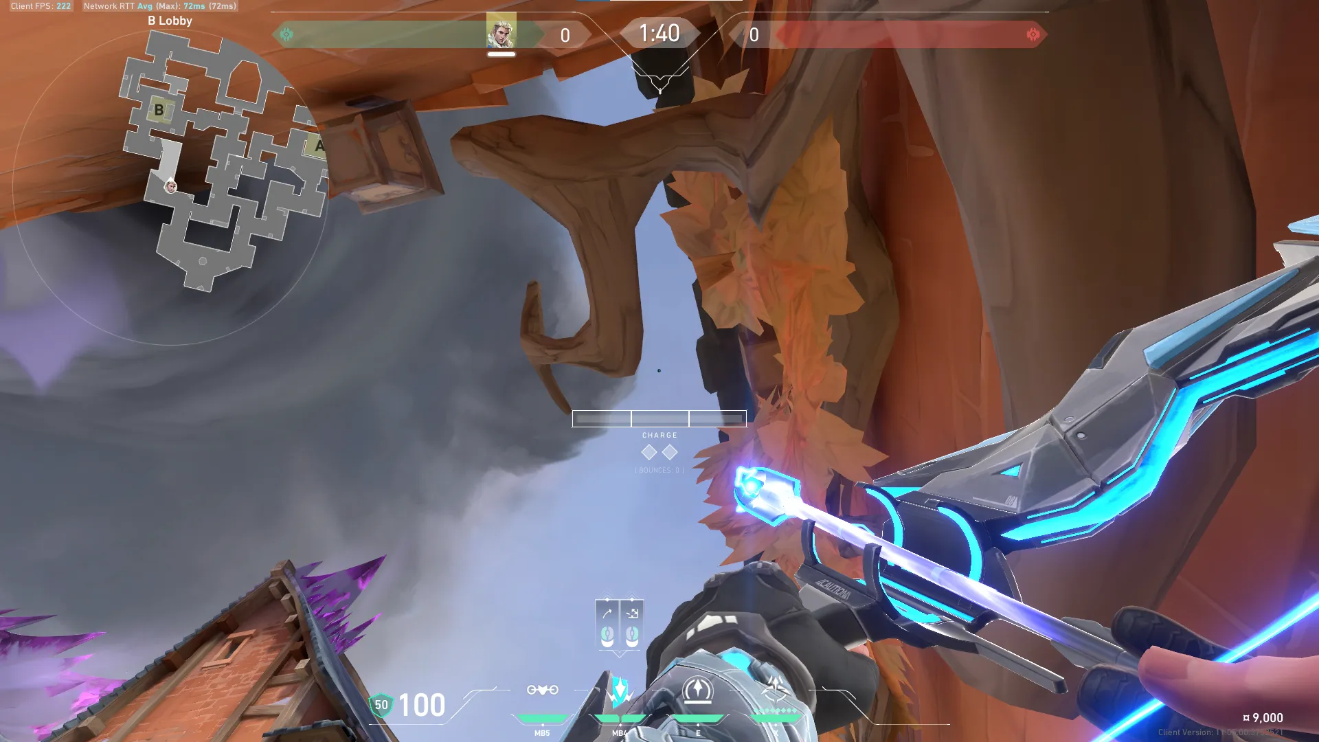 Sova Shock Bolt on Corrode Attack Site B — step 2 of 6: Aim — line up the shot