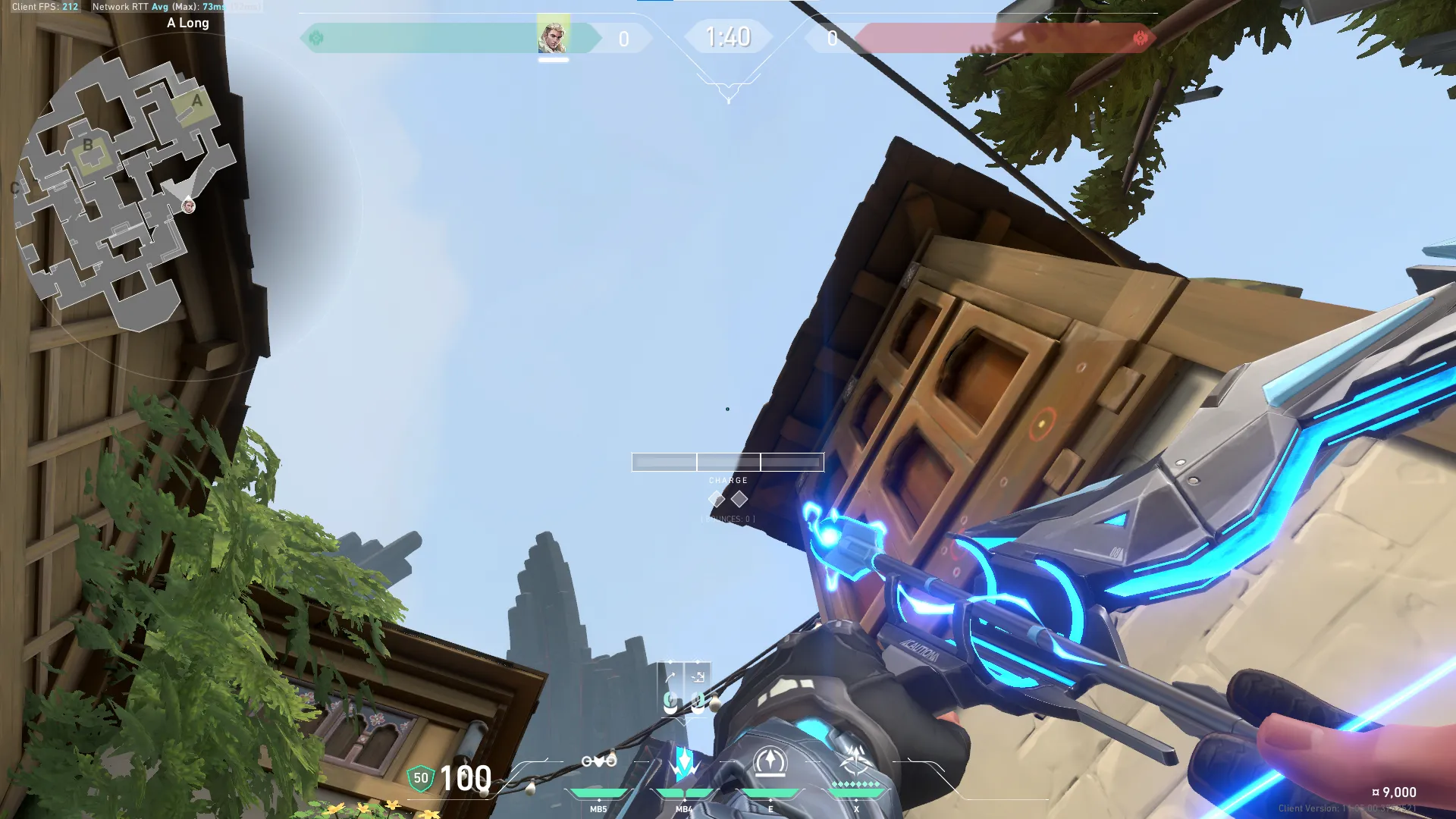 Sova Shock Bolt on Haven Attack Site A — step 2 of 6: Aim — line up the shot
