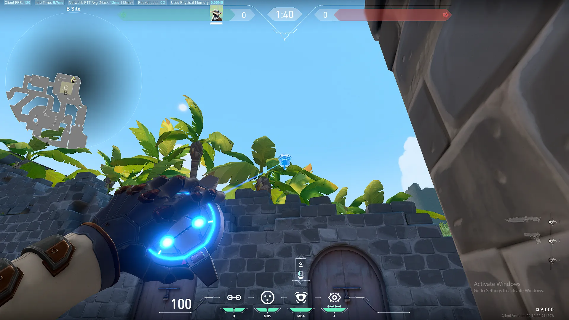 Cypher Spycam on Breeze Defense Site B — step 2 of 3: Aim — line up the shot