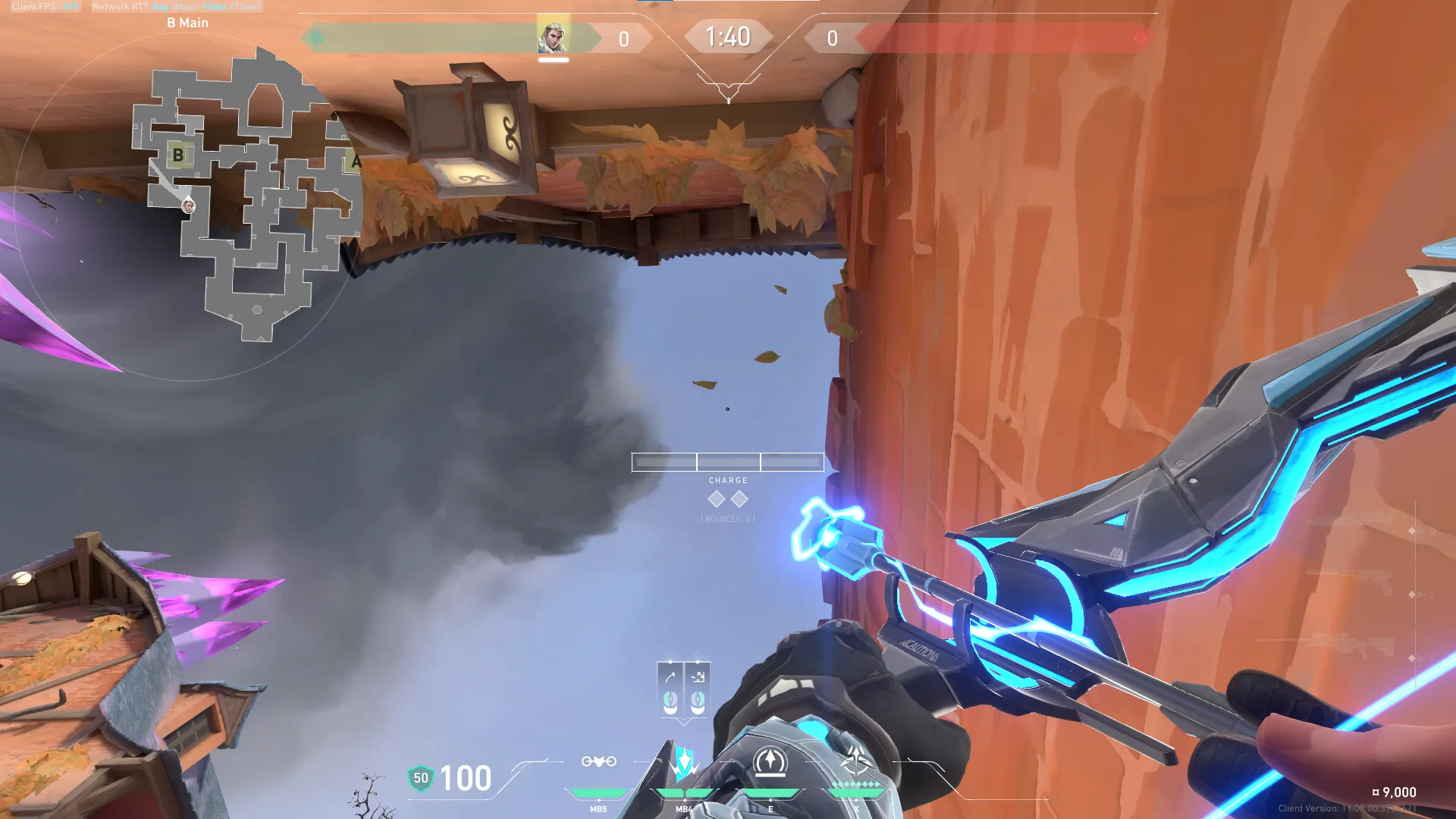 Sova Shock Bolt on Corrode Attack Site B — step 2 of 6: Aim — line up the shot