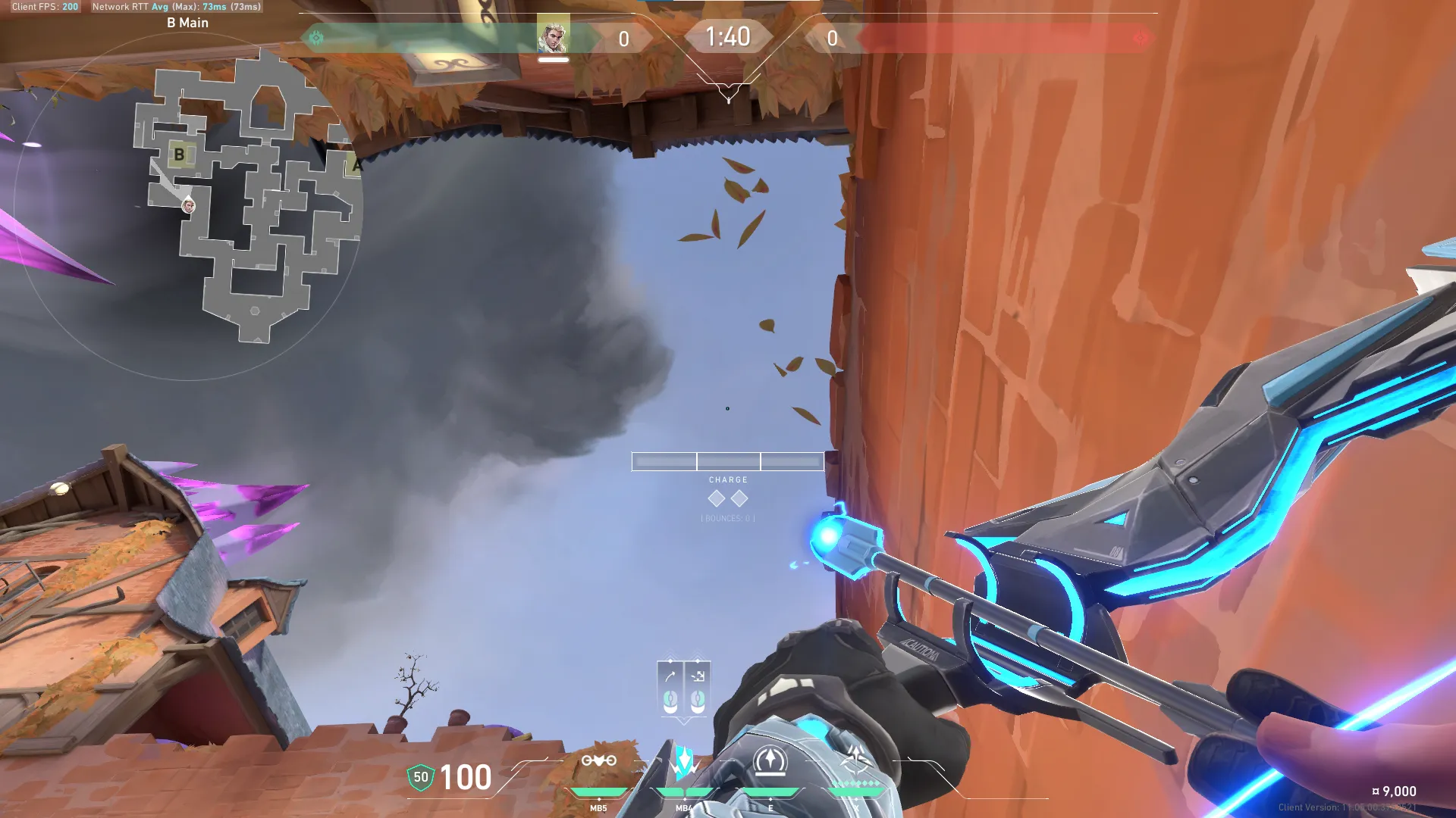 Sova Shock Bolt on Corrode Attack Site B — step 4 of 6: Aim — line up the shot