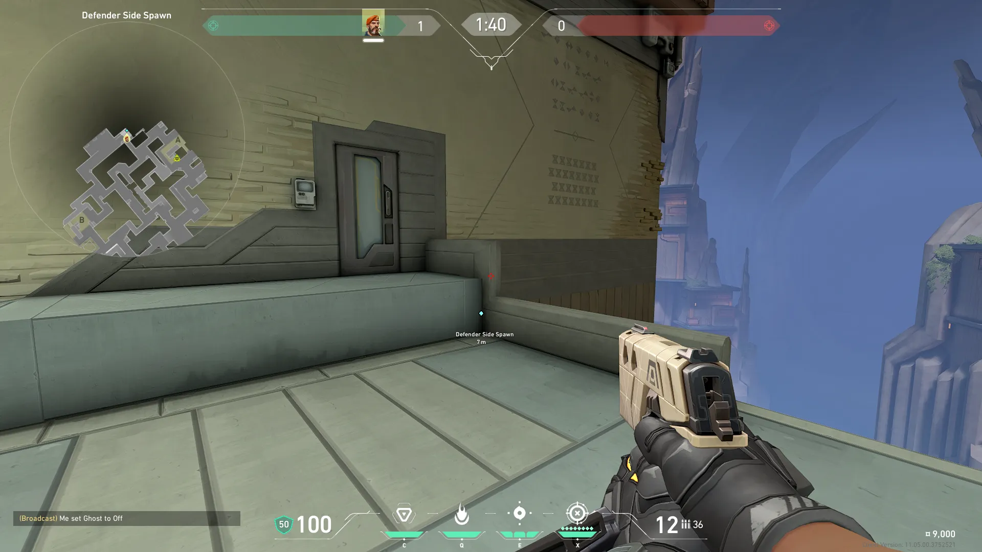 Brimstone Incendiary on Abyss Attack Site A — step 1 of 3: Position — where to stand