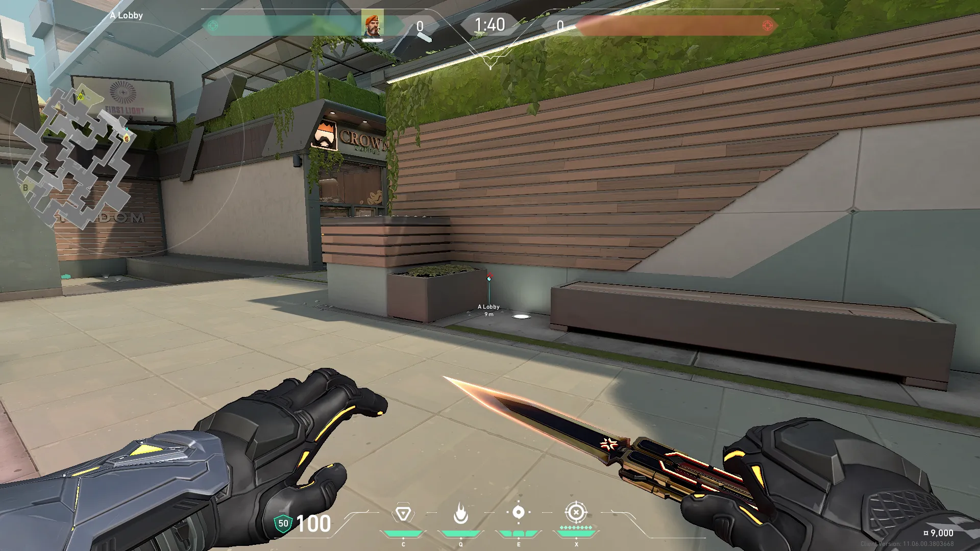 Brimstone Incendiary on Split Attack Site A — step 1 of 3: Position — where to stand