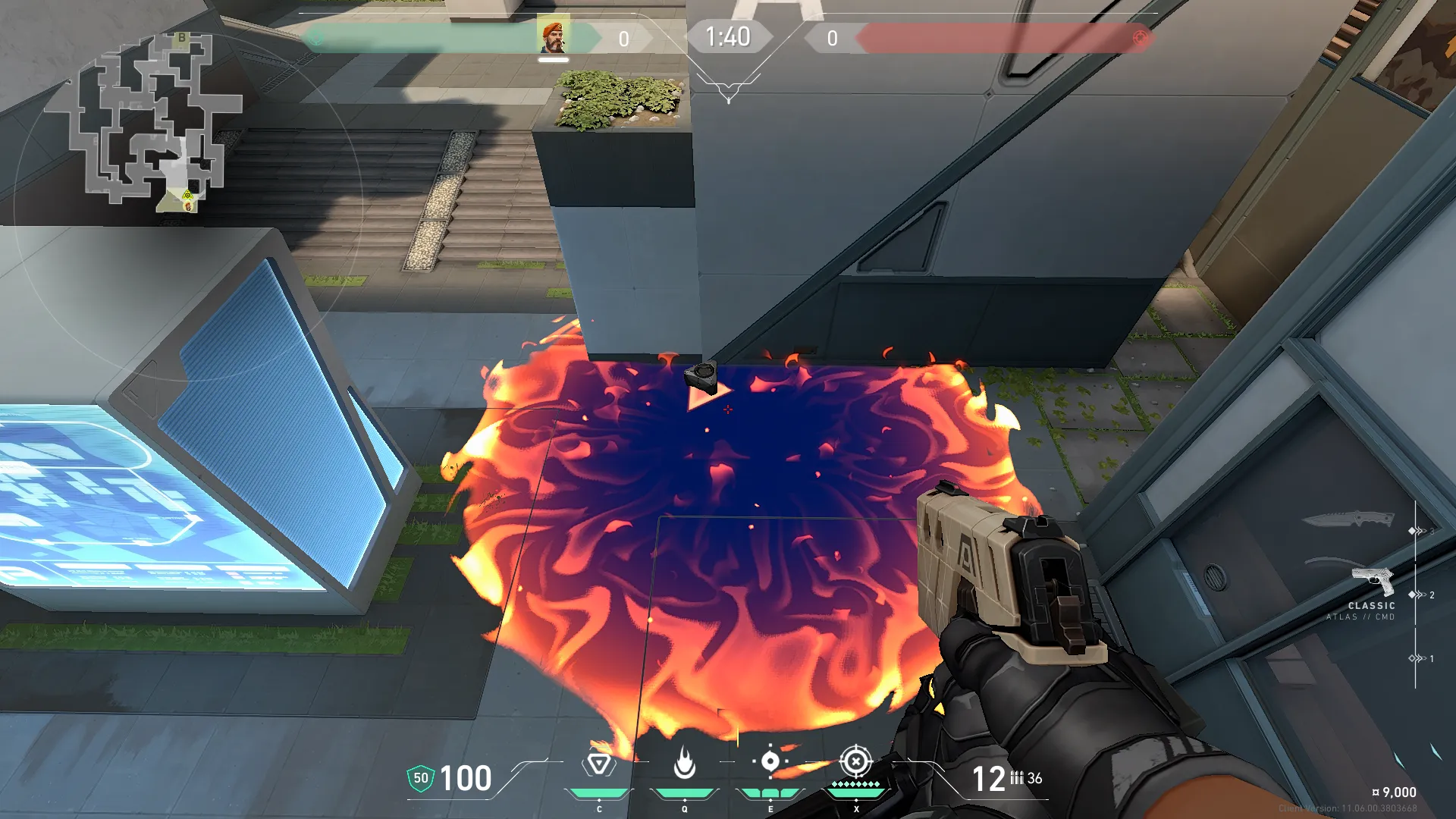 Brimstone Incendiary on Split Attack Site A — step 3 of 3: Result