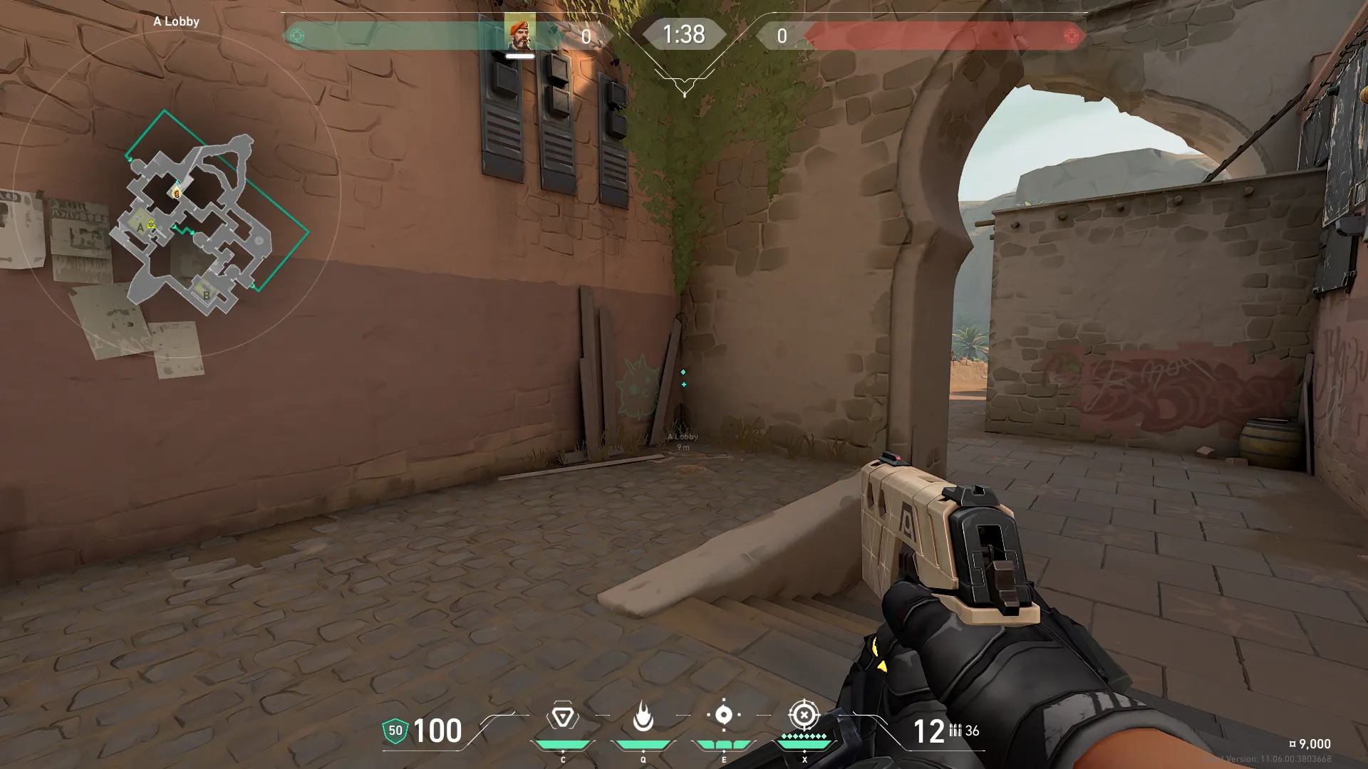 Brimstone Incendiary on Bind Attack Site A — step 1 of 3: Position — where to stand