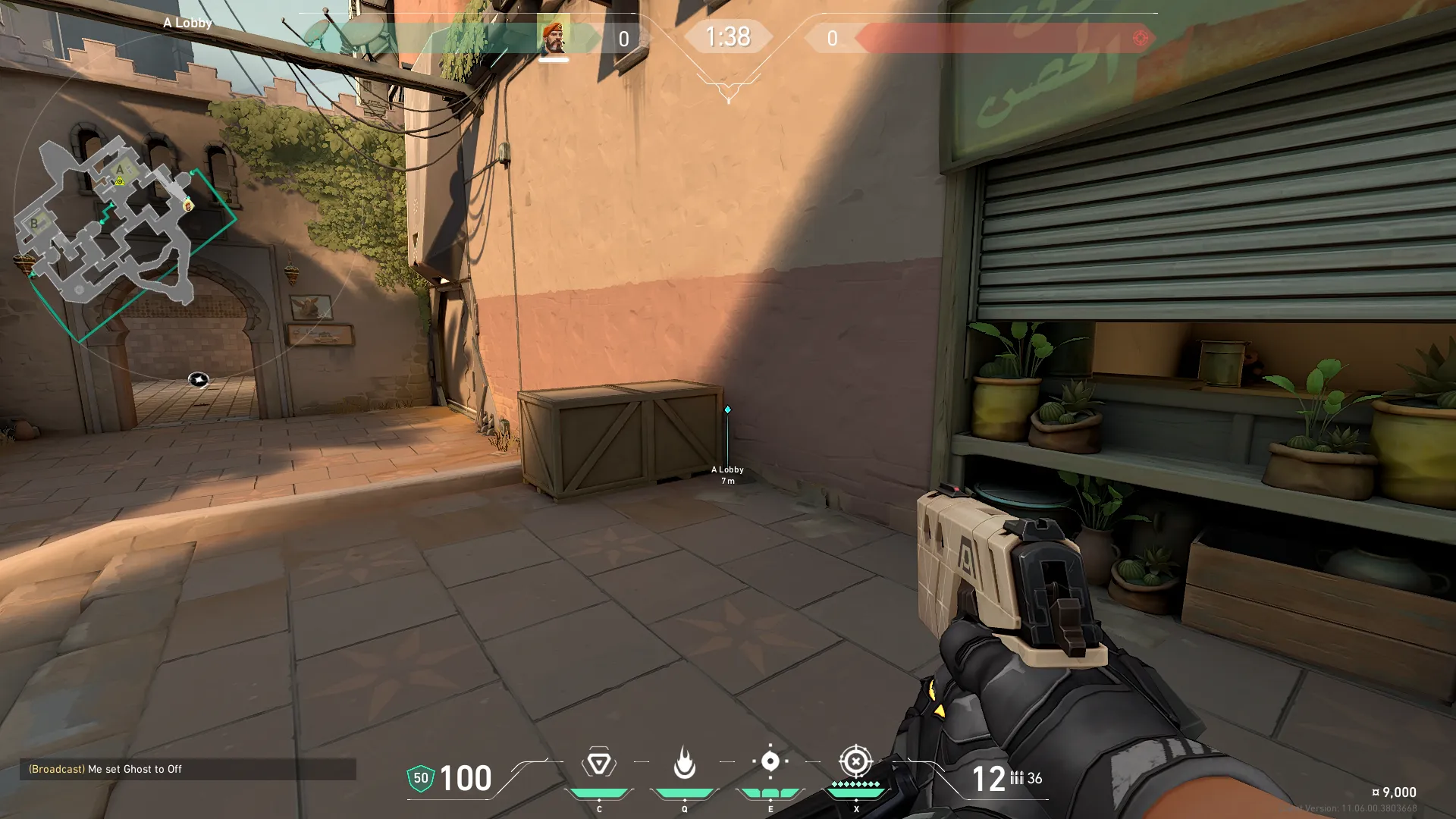 Brimstone Incendiary on Bind Attack Site A — step 1 of 3: Position — where to stand