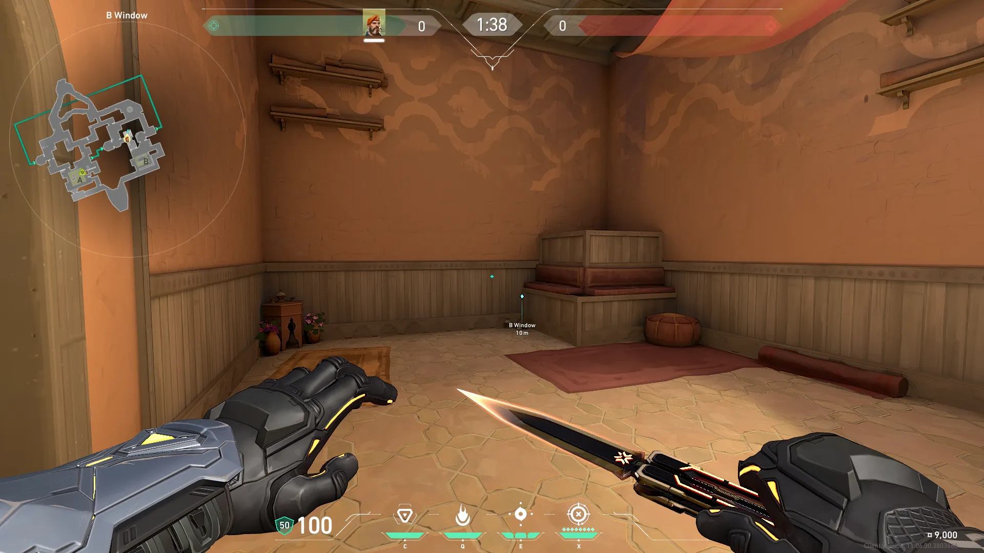 Brimstone Incendiary on Bind Attack Site A — step 1 of 3: Position — where to stand