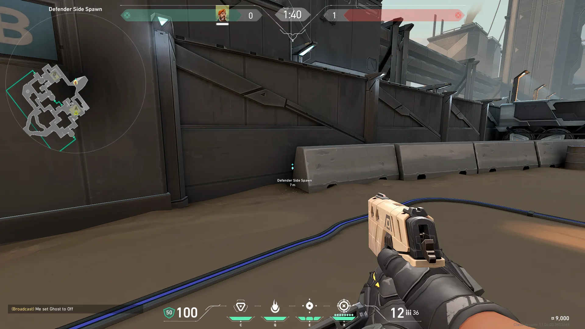 Brimstone Incendiary on Bind Attack Site A — step 1 of 3: Position — where to stand