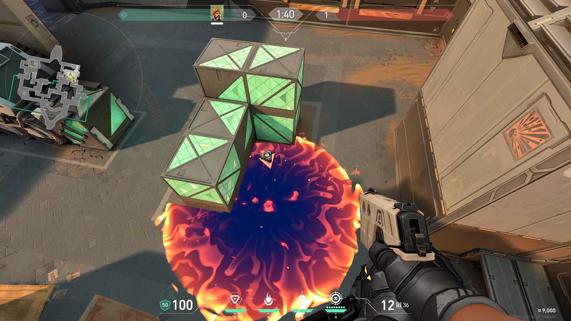 Brimstone Incendiary on Bind Attack Site A — step 3 of 3: Result