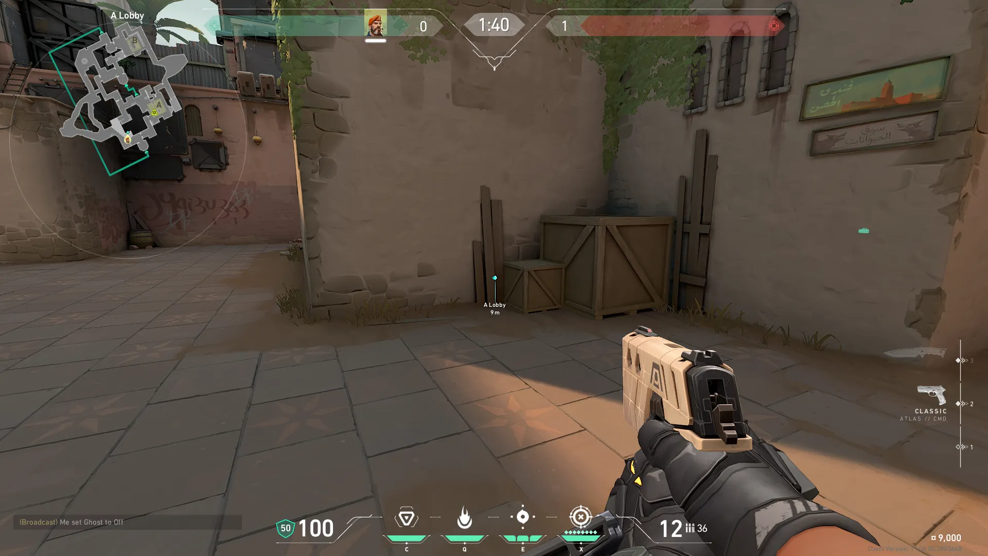 Brimstone Incendiary on Bind Attack Site A — step 1 of 3: Position — where to stand
