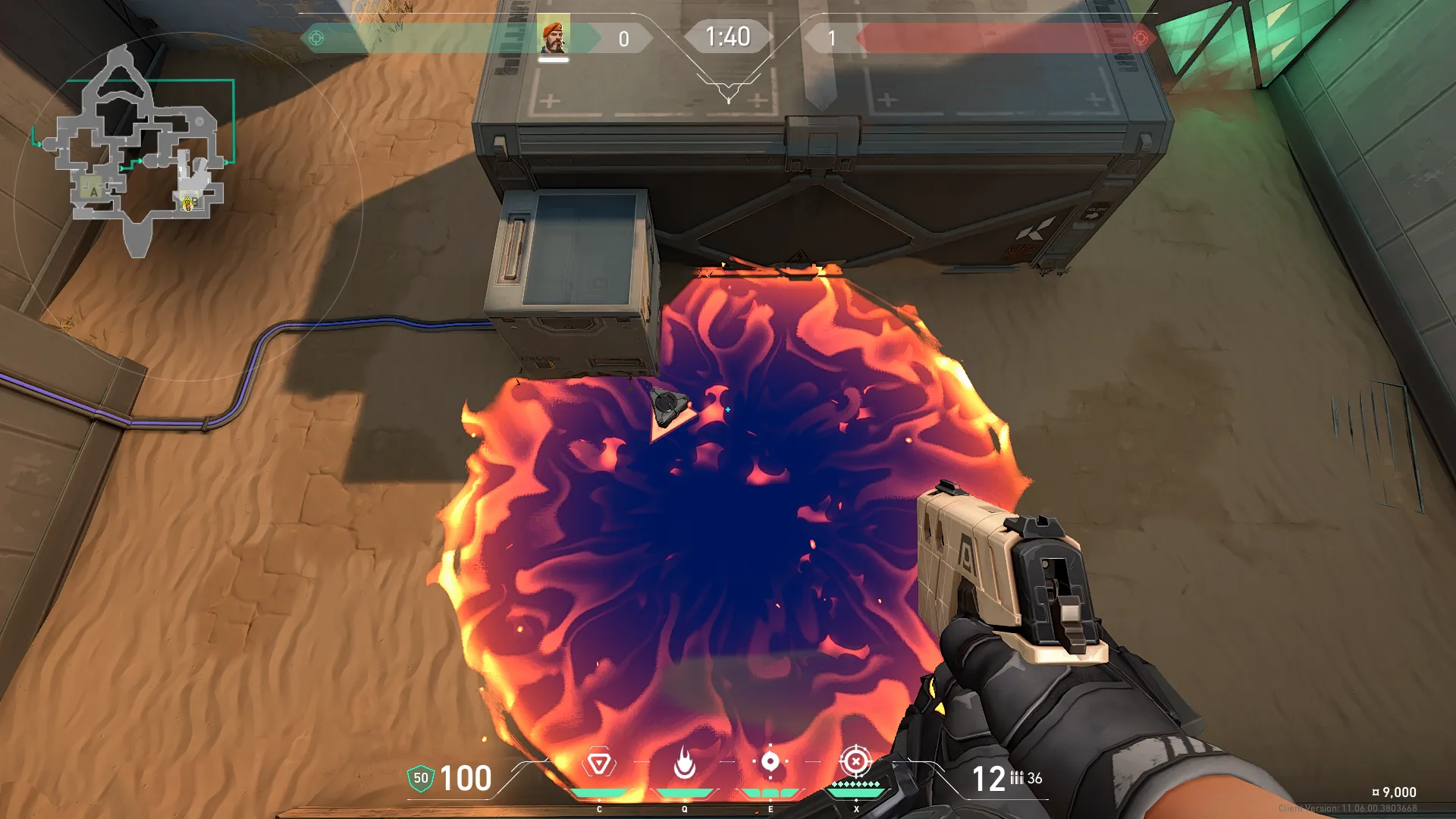 Brimstone Incendiary on Bind Attack Site B — step 3 of 3: Result
