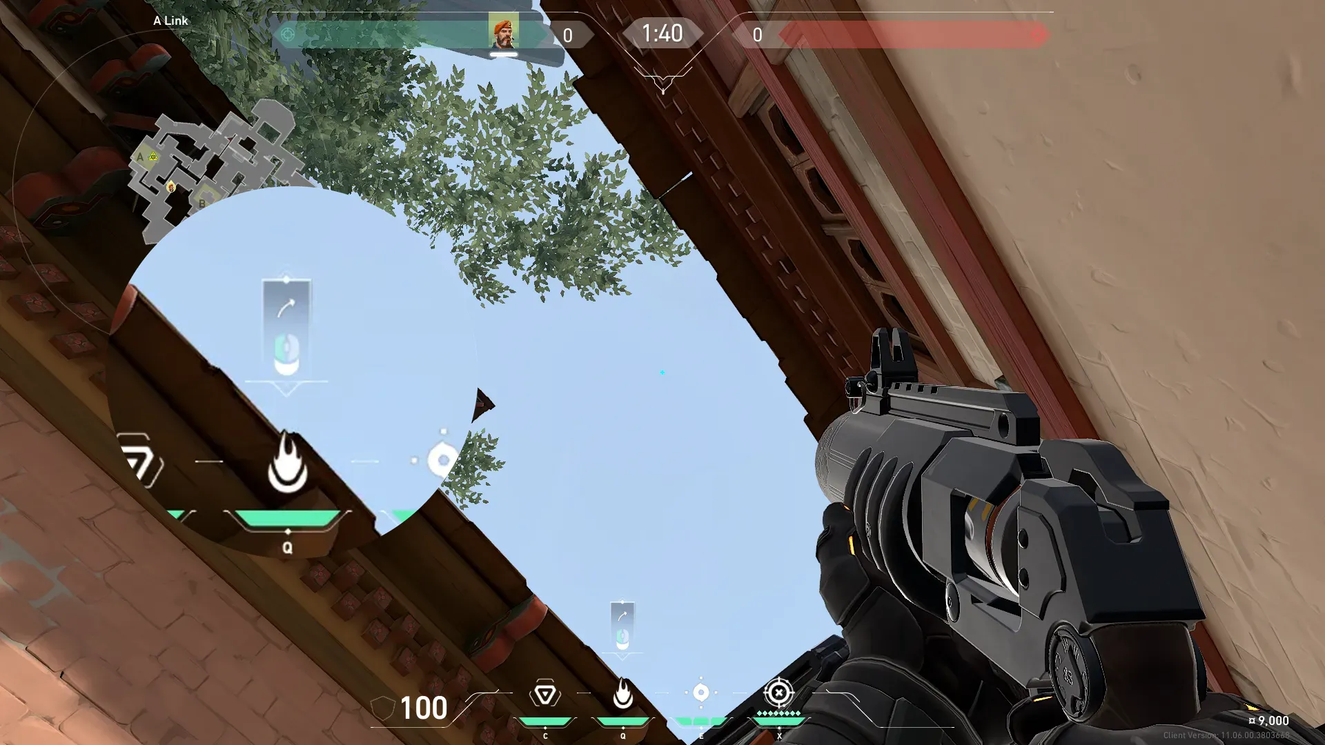 Brimstone Incendiary on Haven Attack Site A — step 2 of 3: Aim — line up the shot