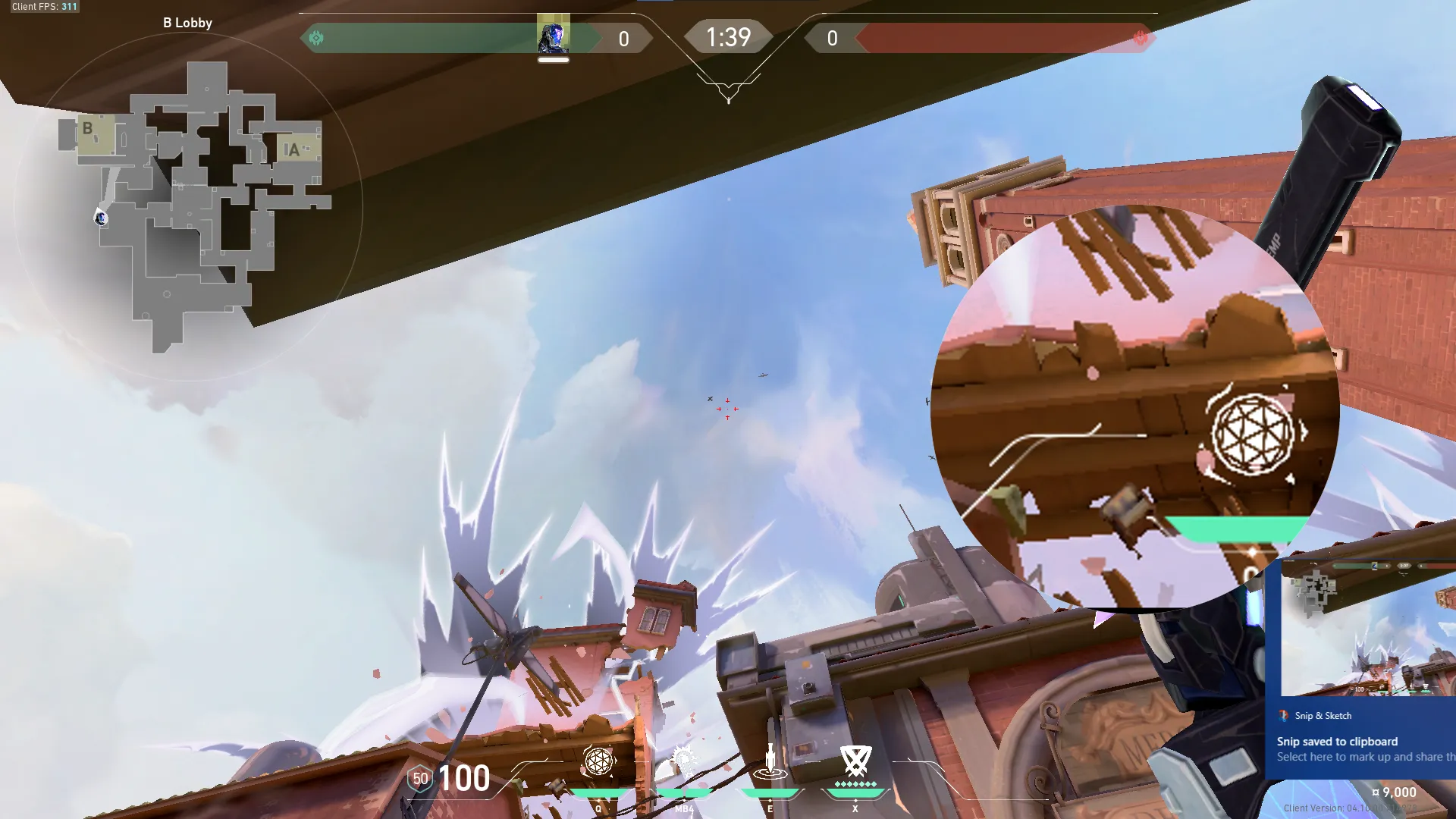 KAY/O Zero_Point on Ascent Attack Site B — step 2 of 3: Aim — line up the shot