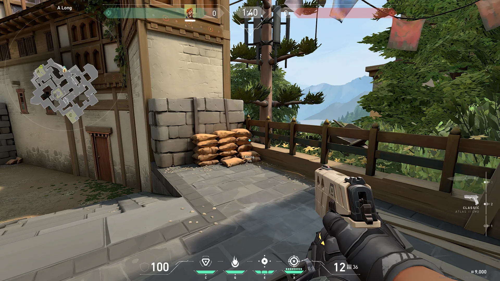 Brimstone Incendiary on Haven Attack Site A — step 1 of 3: Position — where to stand