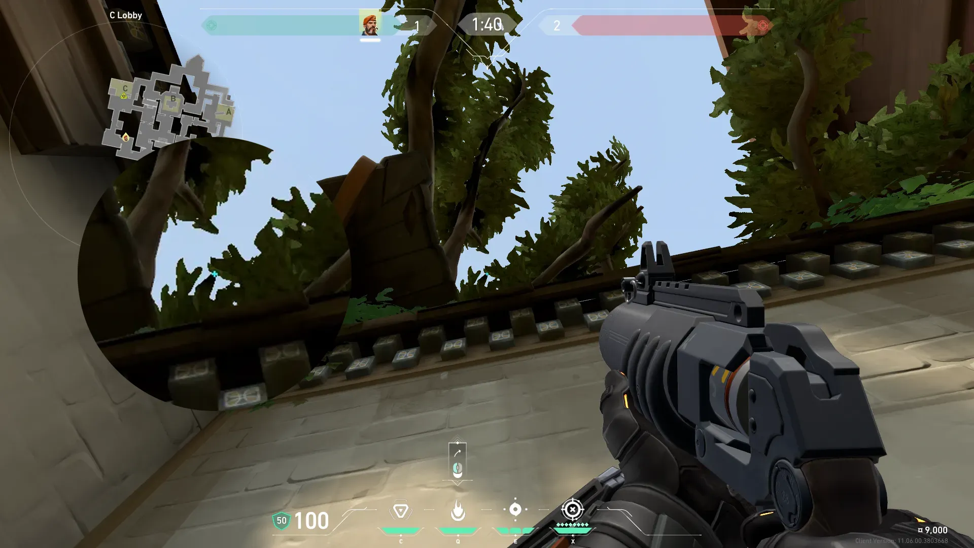 Brimstone Incendiary on Haven Attack Site C — step 2 of 3: Aim — line up the shot