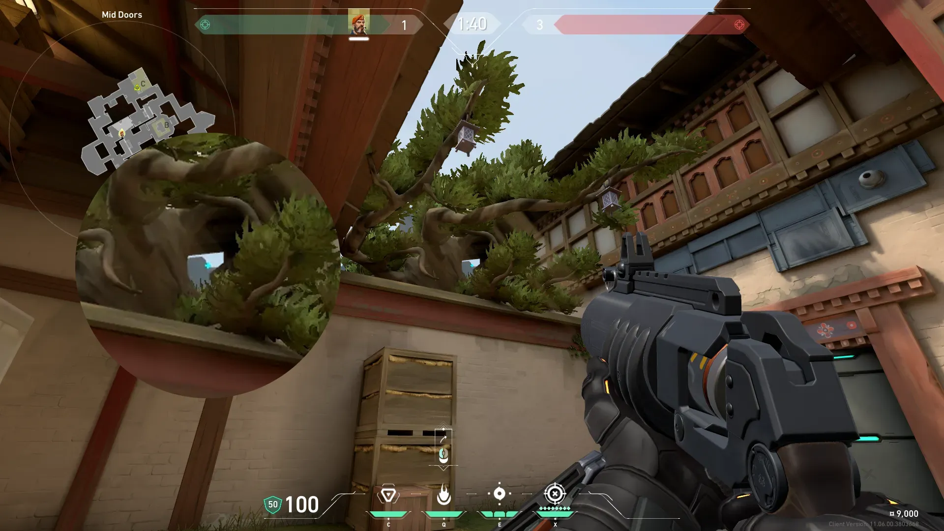 Brimstone Incendiary on Haven Attack Site C — step 2 of 3: Aim — line up the shot
