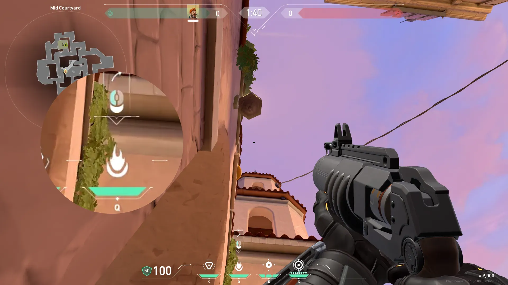 Brimstone Incendiary on Sunset Attack Site A — step 2 of 3: Aim — line up the shot