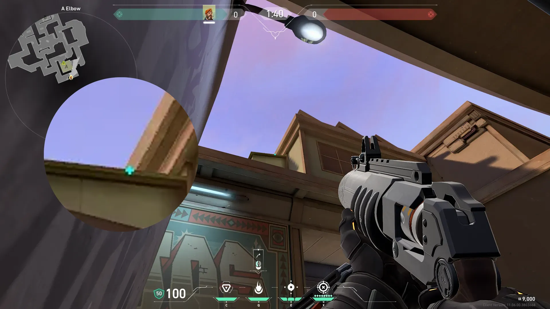 Brimstone Incendiary on Sunset Attack Site A — step 2 of 3: Aim — line up the shot