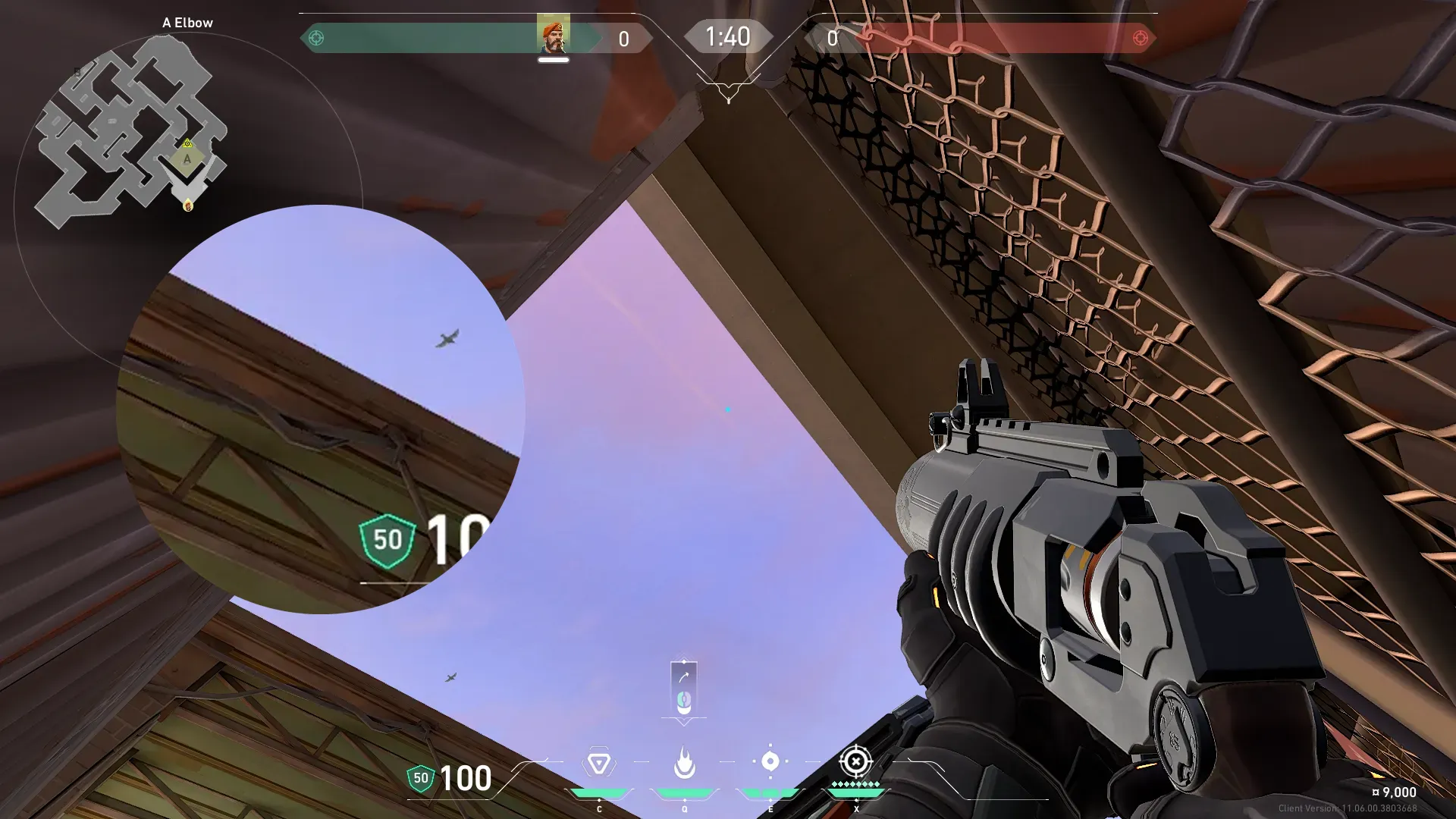 Brimstone Incendiary on Sunset Attack Site A — step 2 of 3: Aim — line up the shot