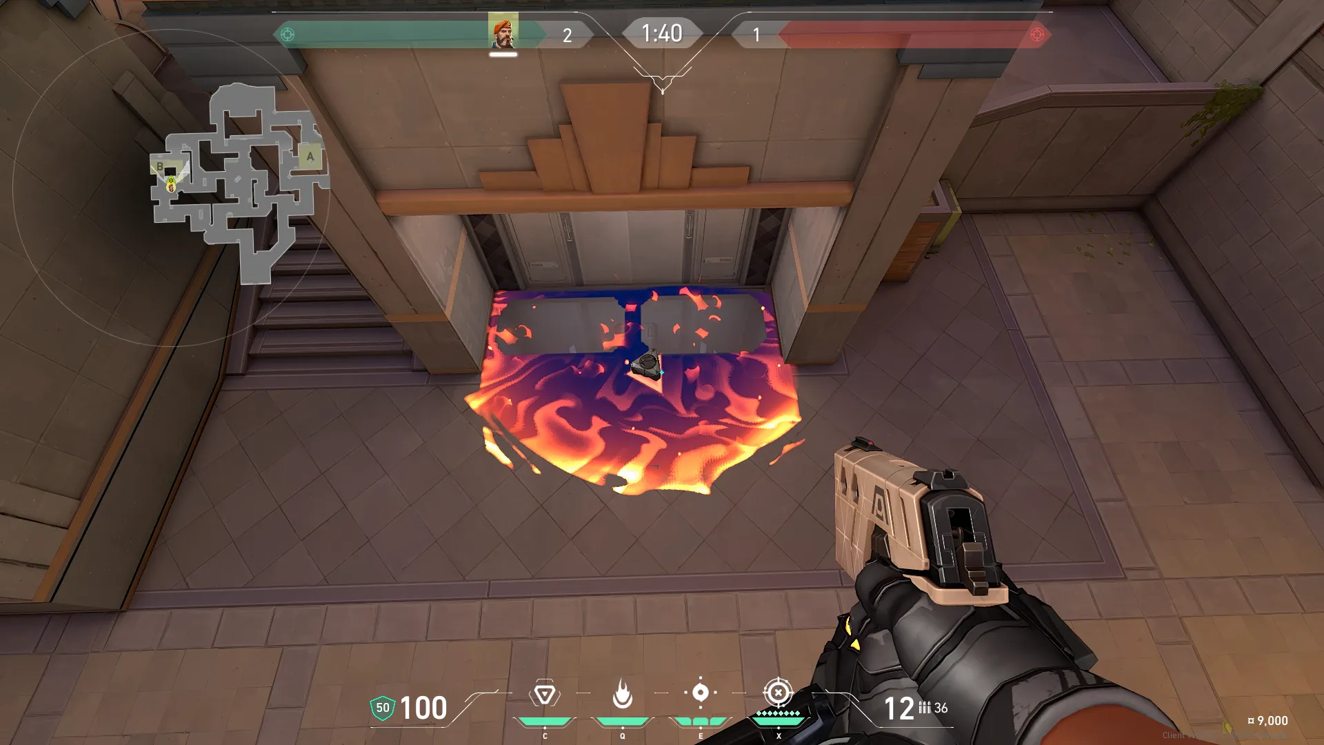 Brimstone Incendiary on Sunset Attack Site B — step 3 of 3: Result