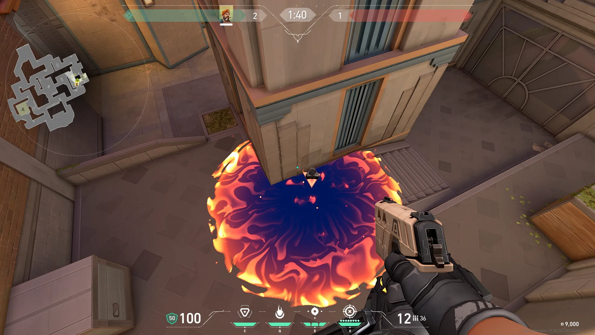 Brimstone Incendiary on Sunset Attack Site B — step 3 of 3: Result