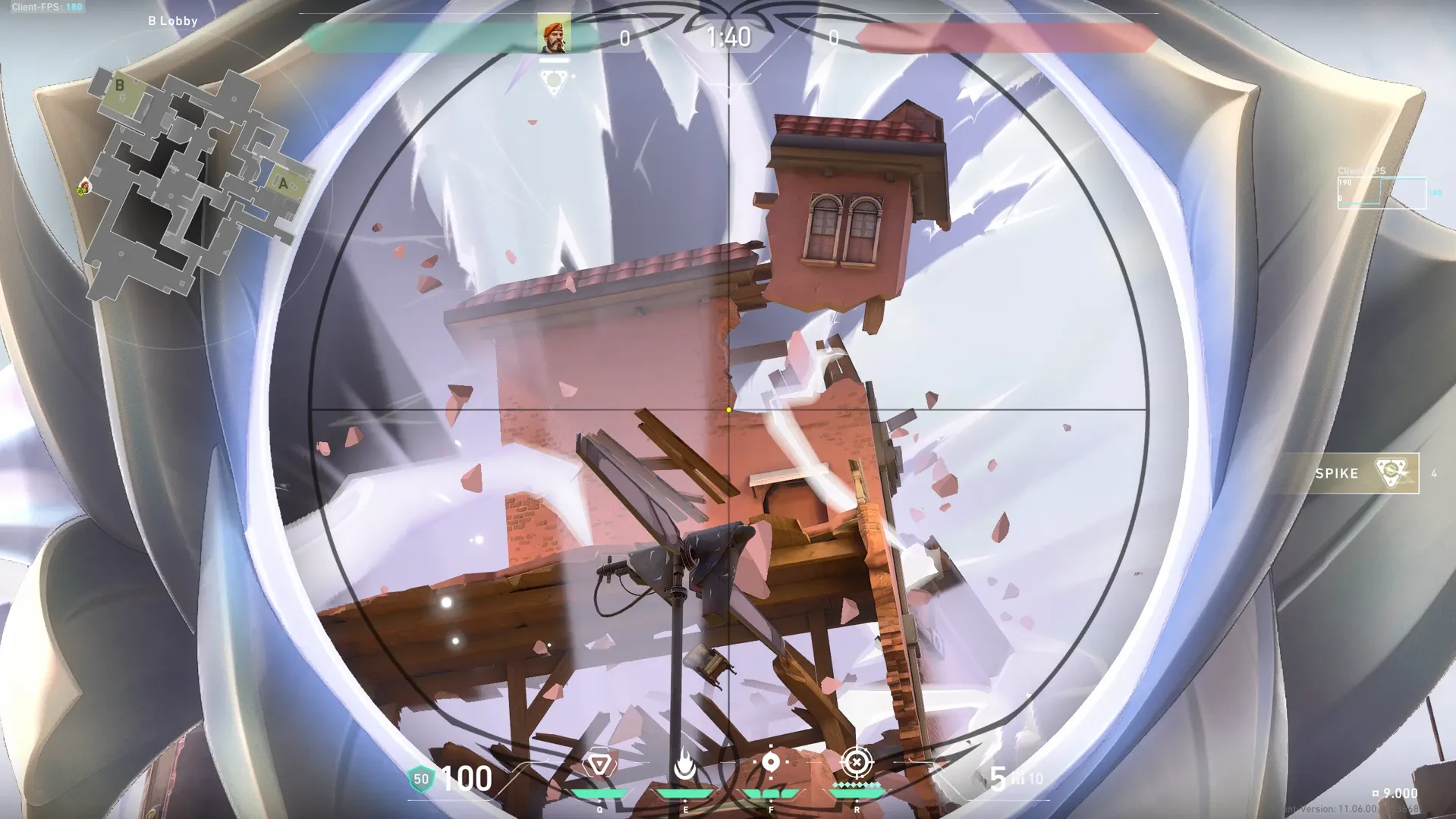 Brimstone Incendiary on Ascent Attack Site B — step 2 of 4: Aim — line up the shot
