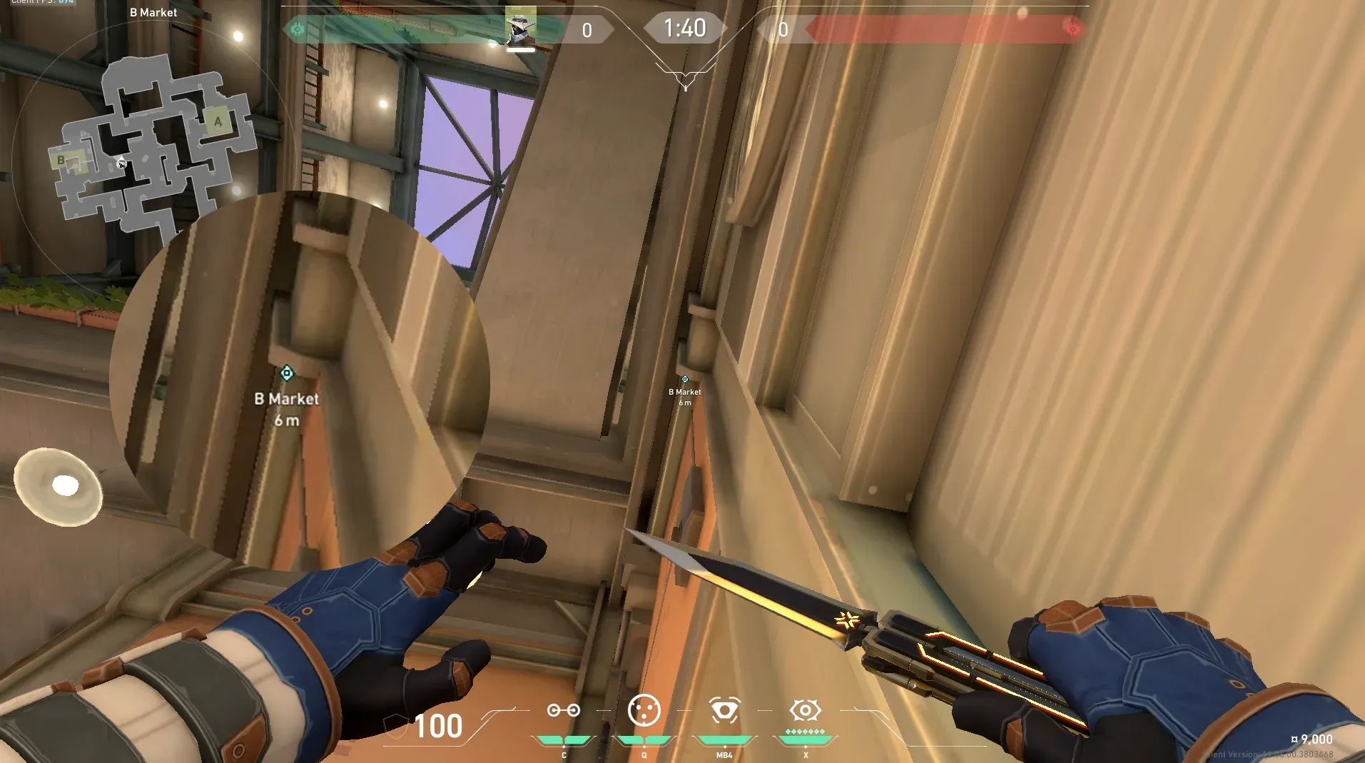 Cypher Cyber Cage on Sunset Defense Site B — step 3 of 6: Aim — line up the shot
