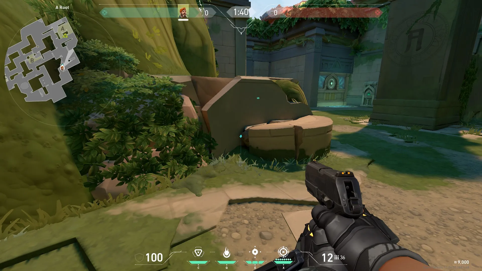Brimstone Incendiary on Lotus Attack Site A — step 1 of 3: Position — where to stand