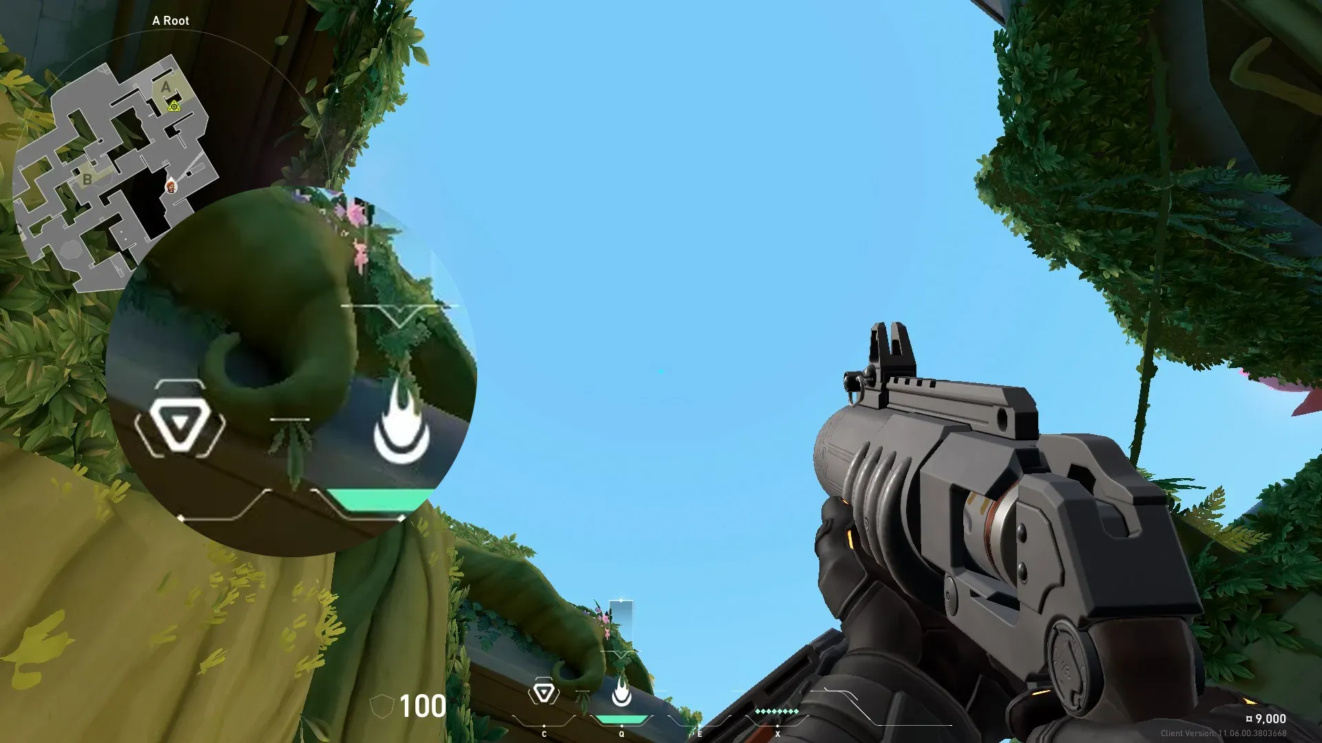 Brimstone Incendiary on Lotus Attack Site A — step 2 of 3: Aim — line up the shot