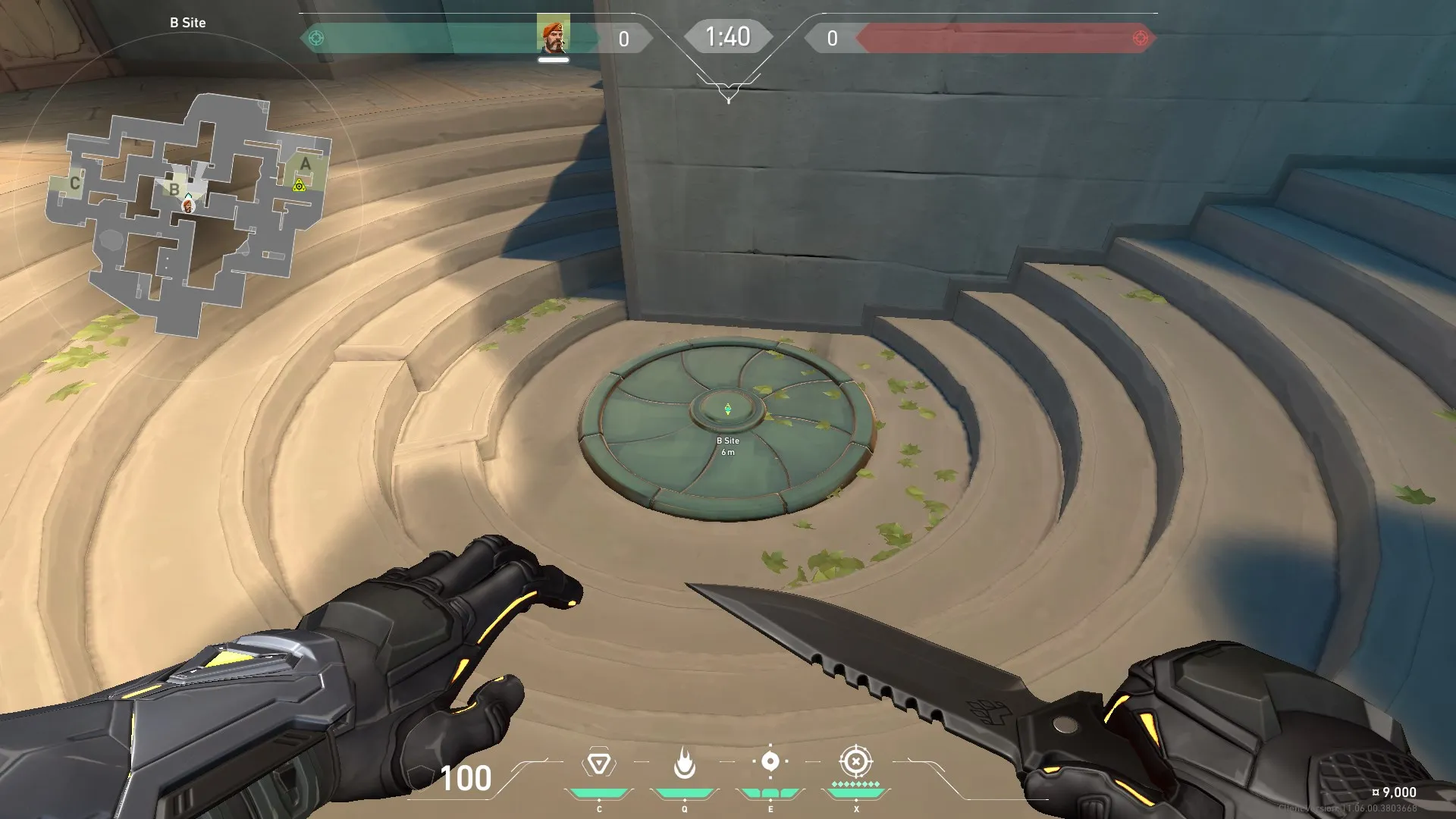 Brimstone Incendiary on Lotus Attack Site A — step 1 of 3: Position — where to stand