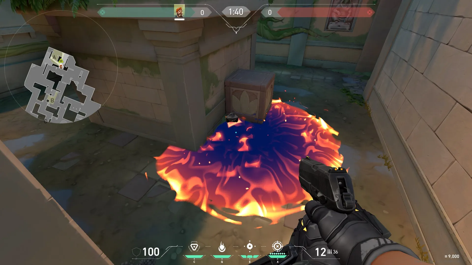 Brimstone Incendiary on Lotus Attack Site A — step 3 of 3: Result