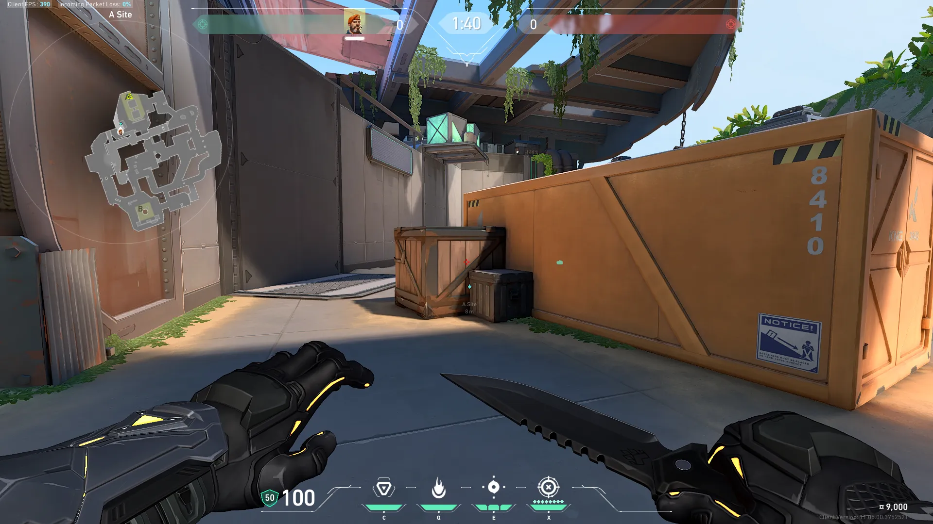 Brimstone Incendiary on Breeze Attack Site A — step 1 of 3: Position — where to stand
